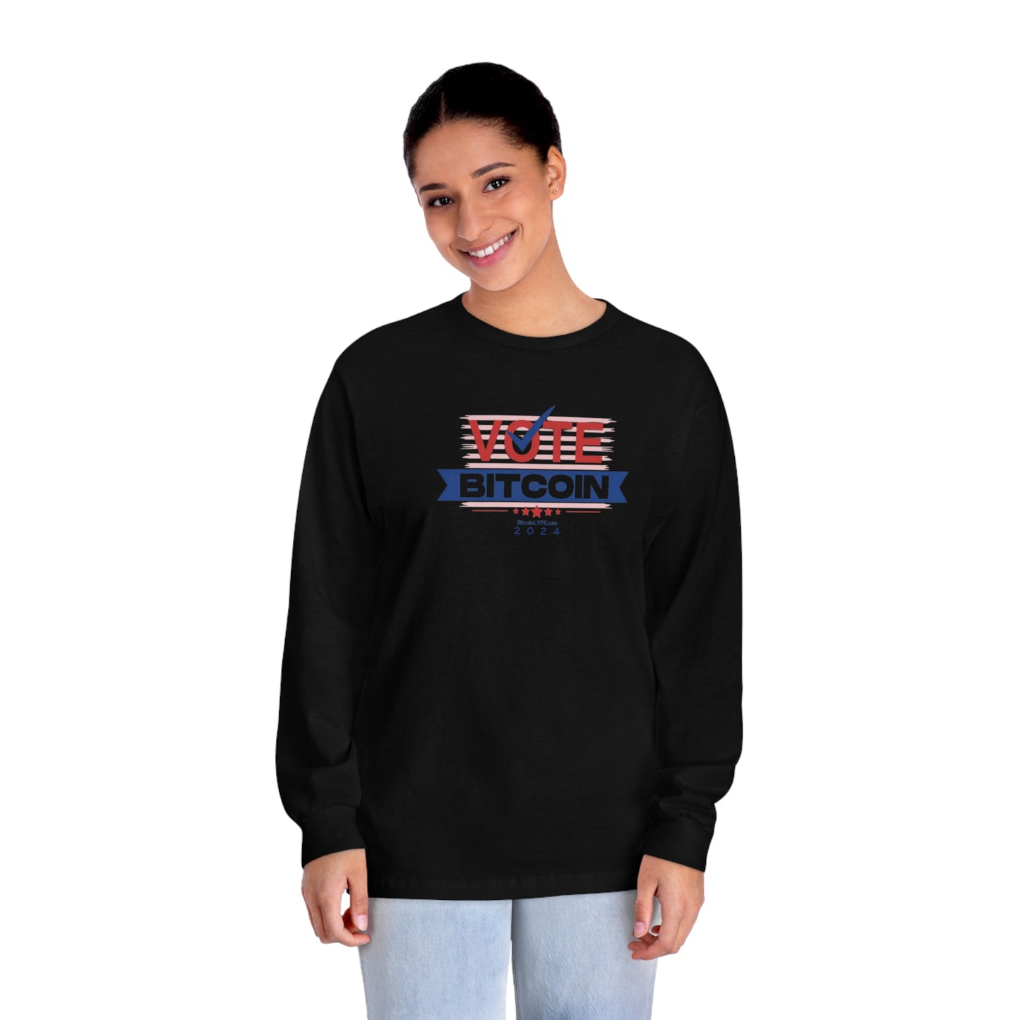 Vote Bitcoin Long Sleeve T-Shirt