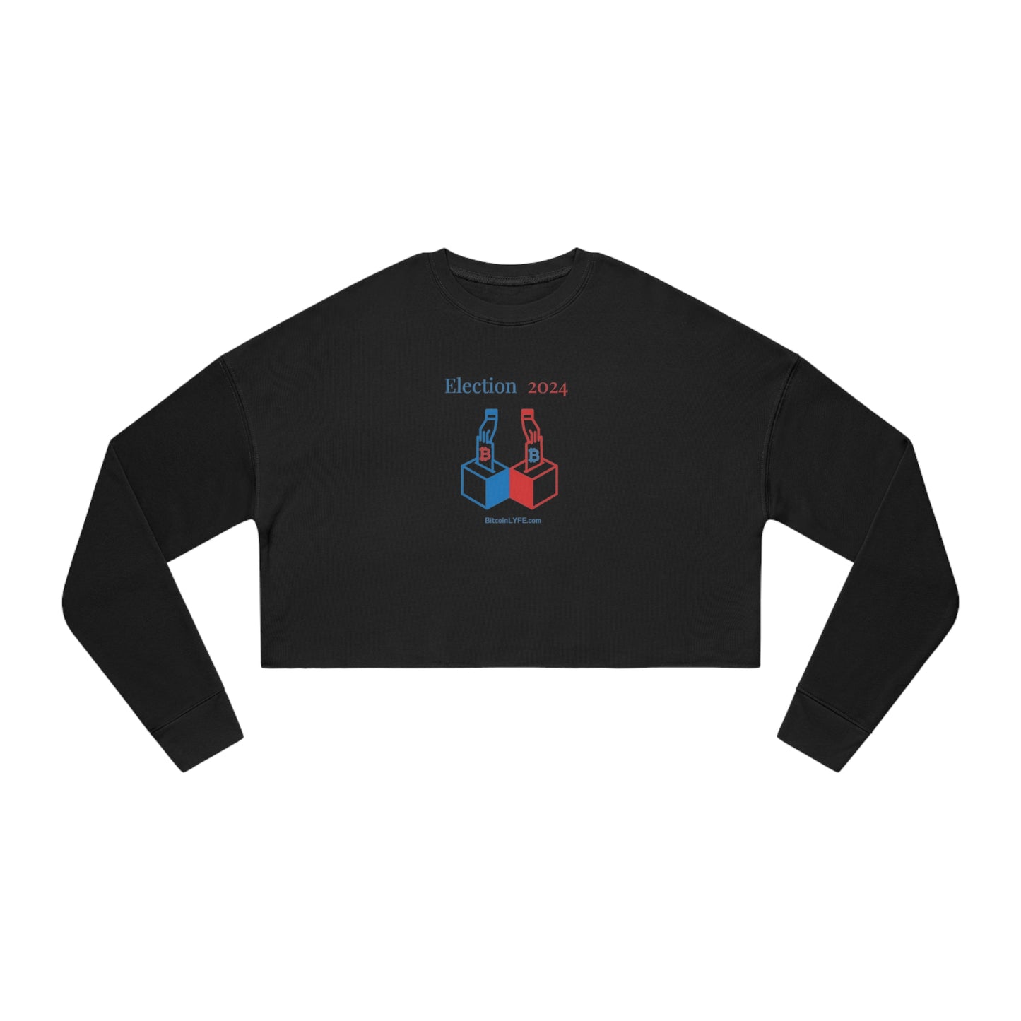 Bit-Election Women's Cropped Sweatshirt