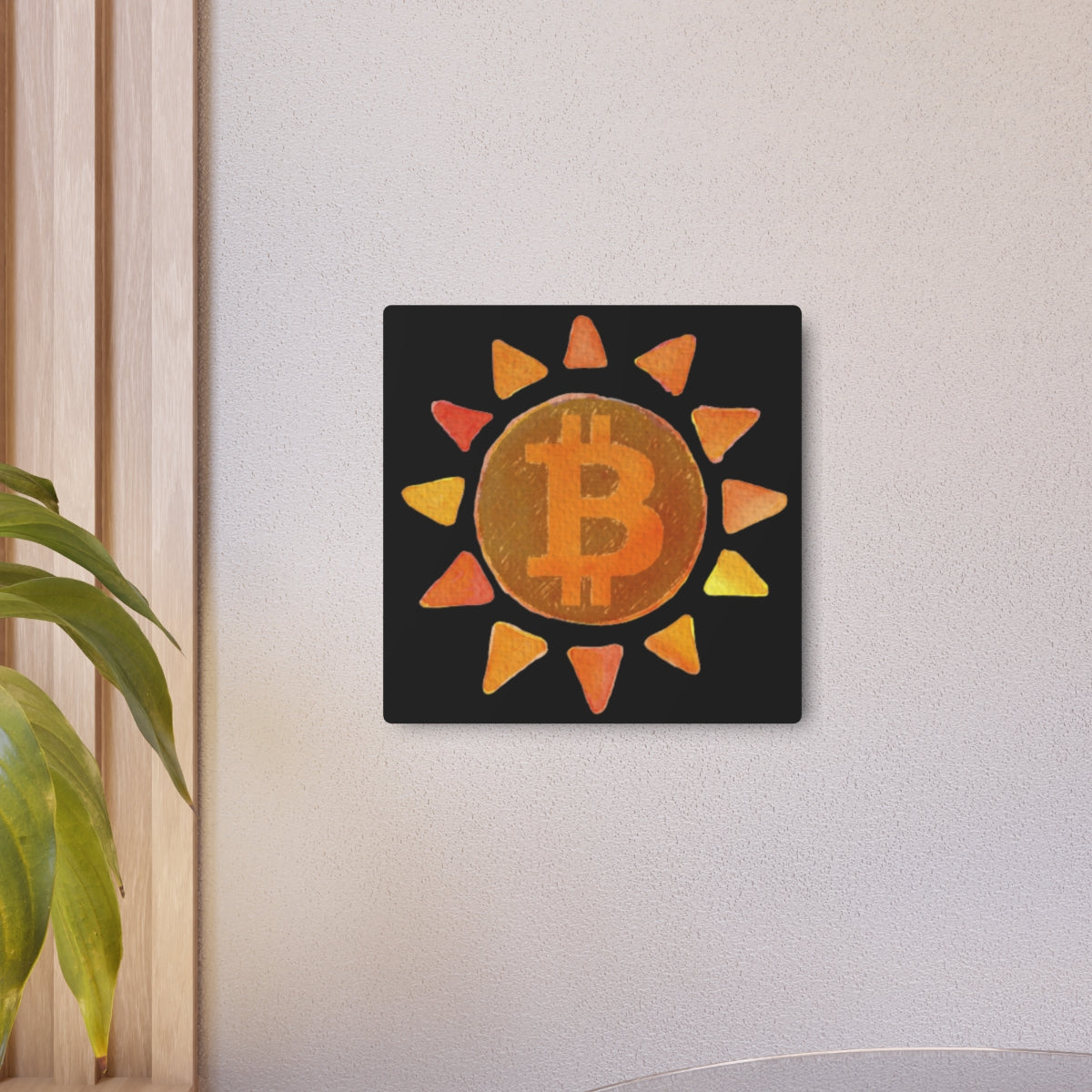 bTCsUN Nine Metal Art Sign