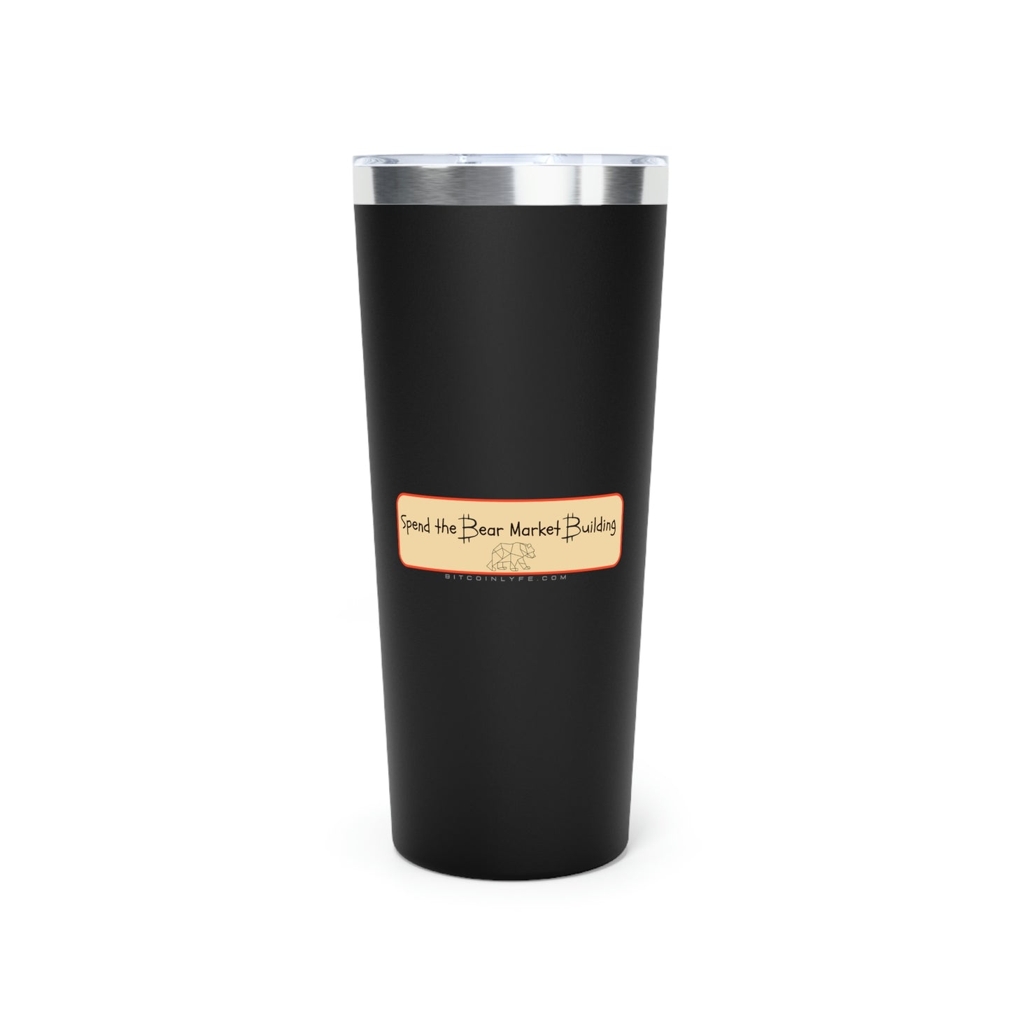 Bitcoin LYFE Bear Market Building Tumbler, 22oz