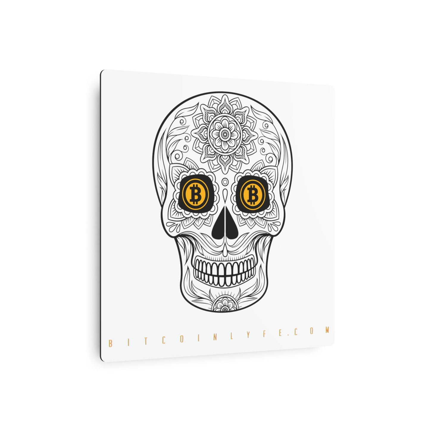 Día de los Muertos Metal Art Sign, Siete