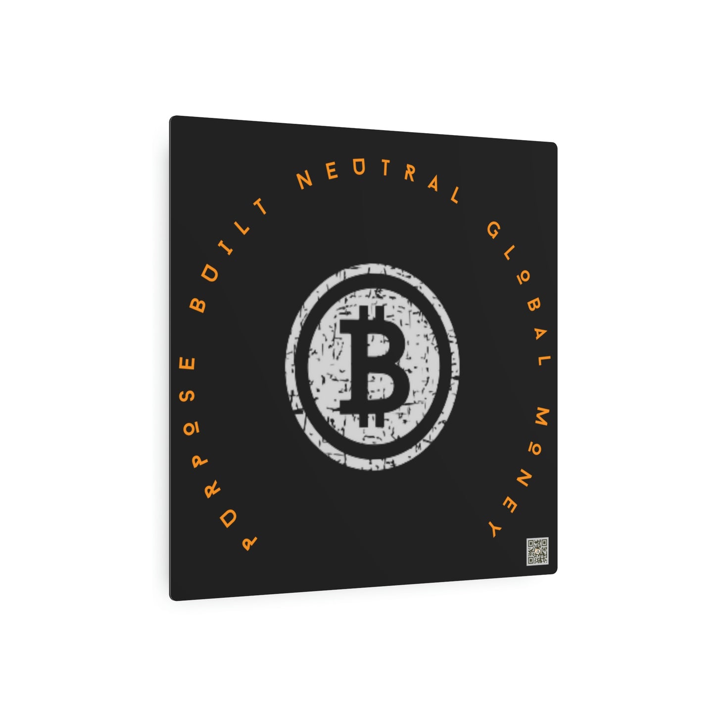 Bitcoin LYFE Global Money Metal Art Sign