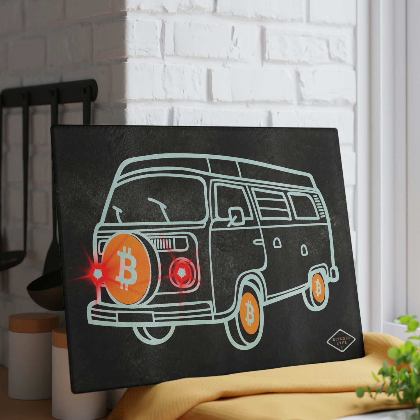 BW Van Glass Cutting Board