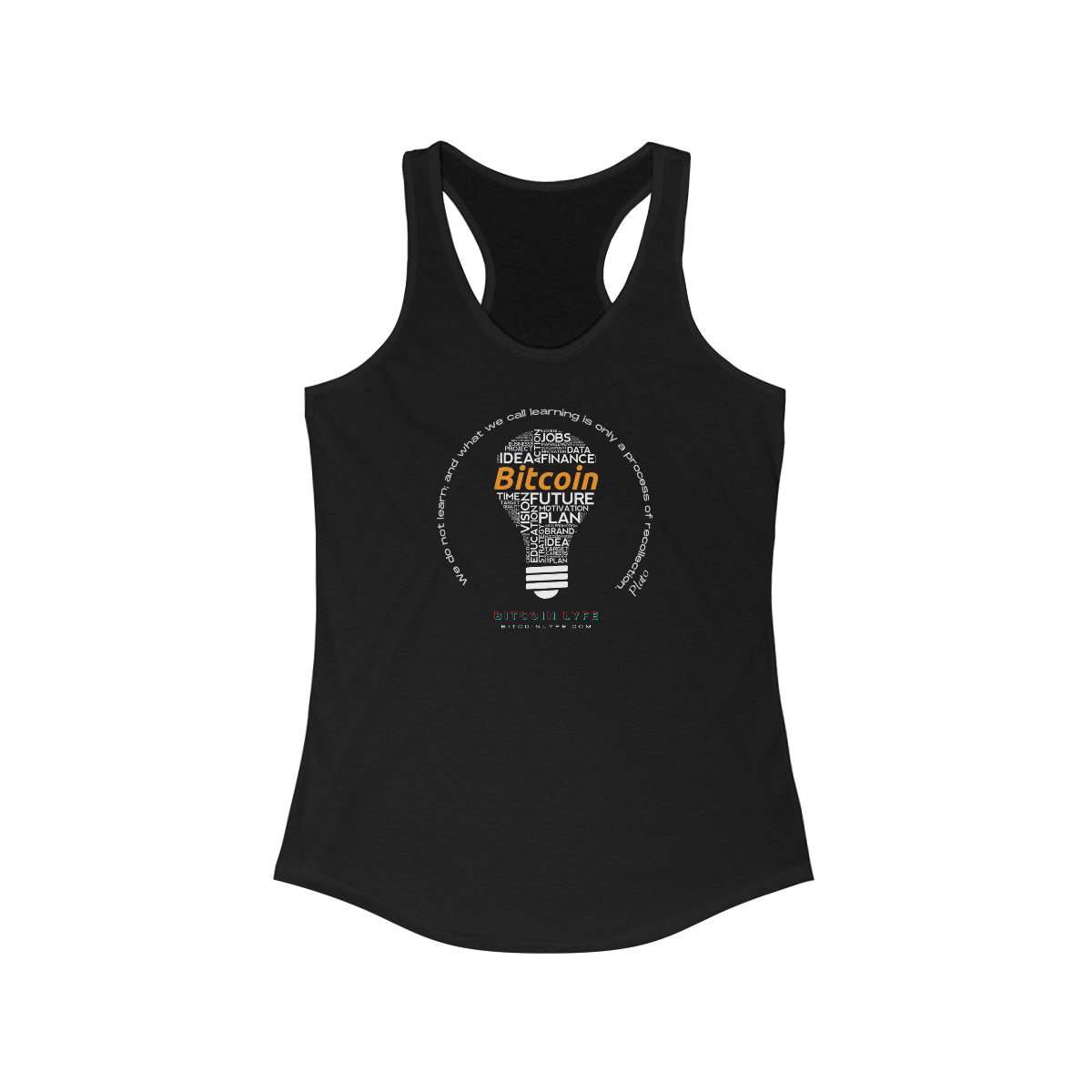 Women's Learning Orange Pill Racerback Tank