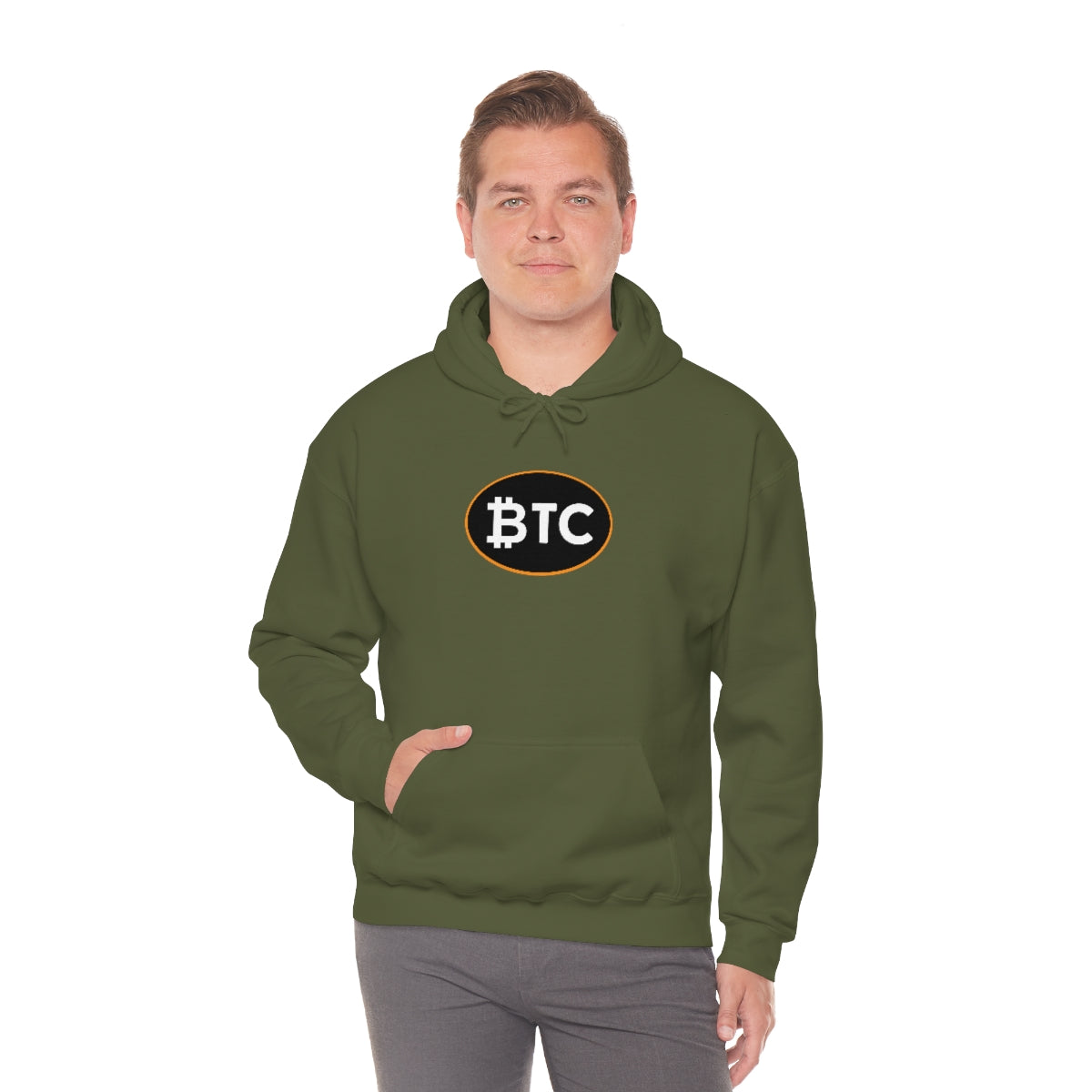 Bitcoin Oval #4 Hoodie, Blackout Version