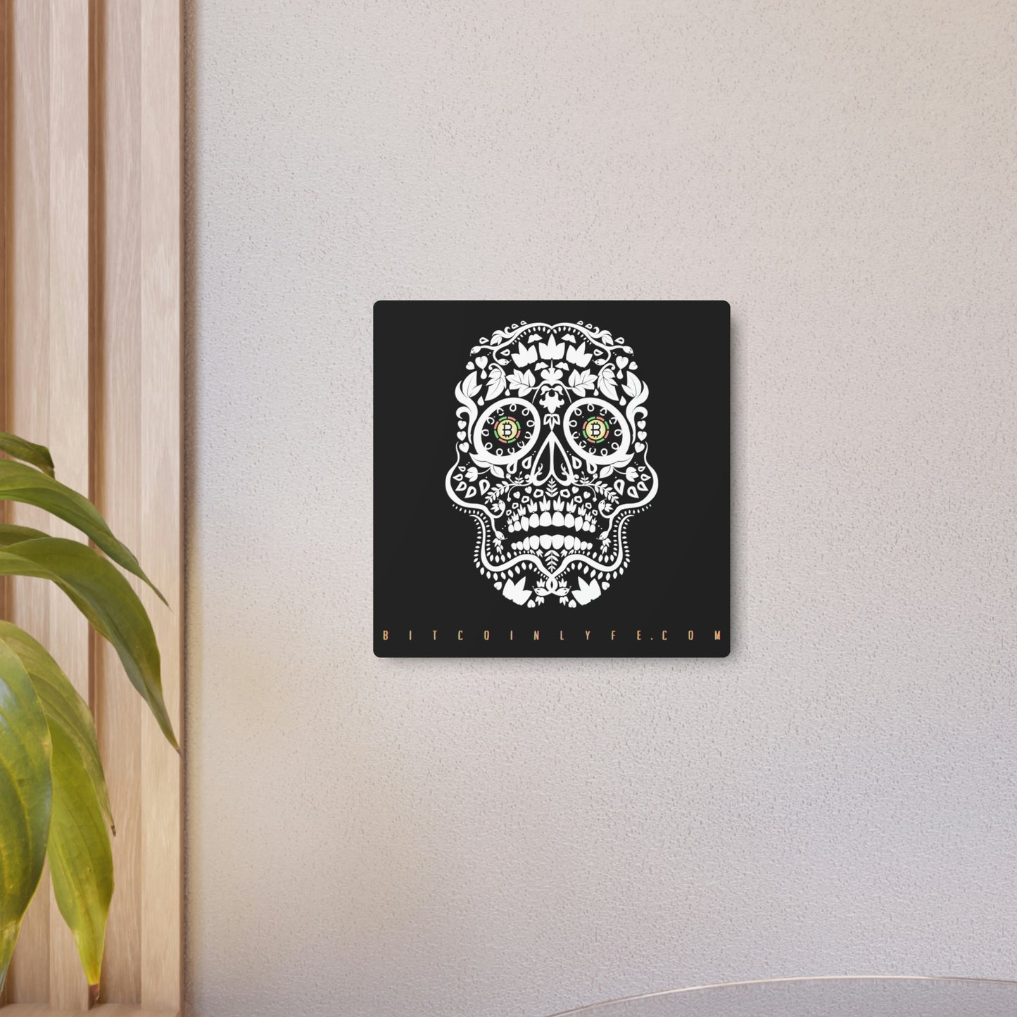 Día de los Muertos Metal Art Sign, Dos
