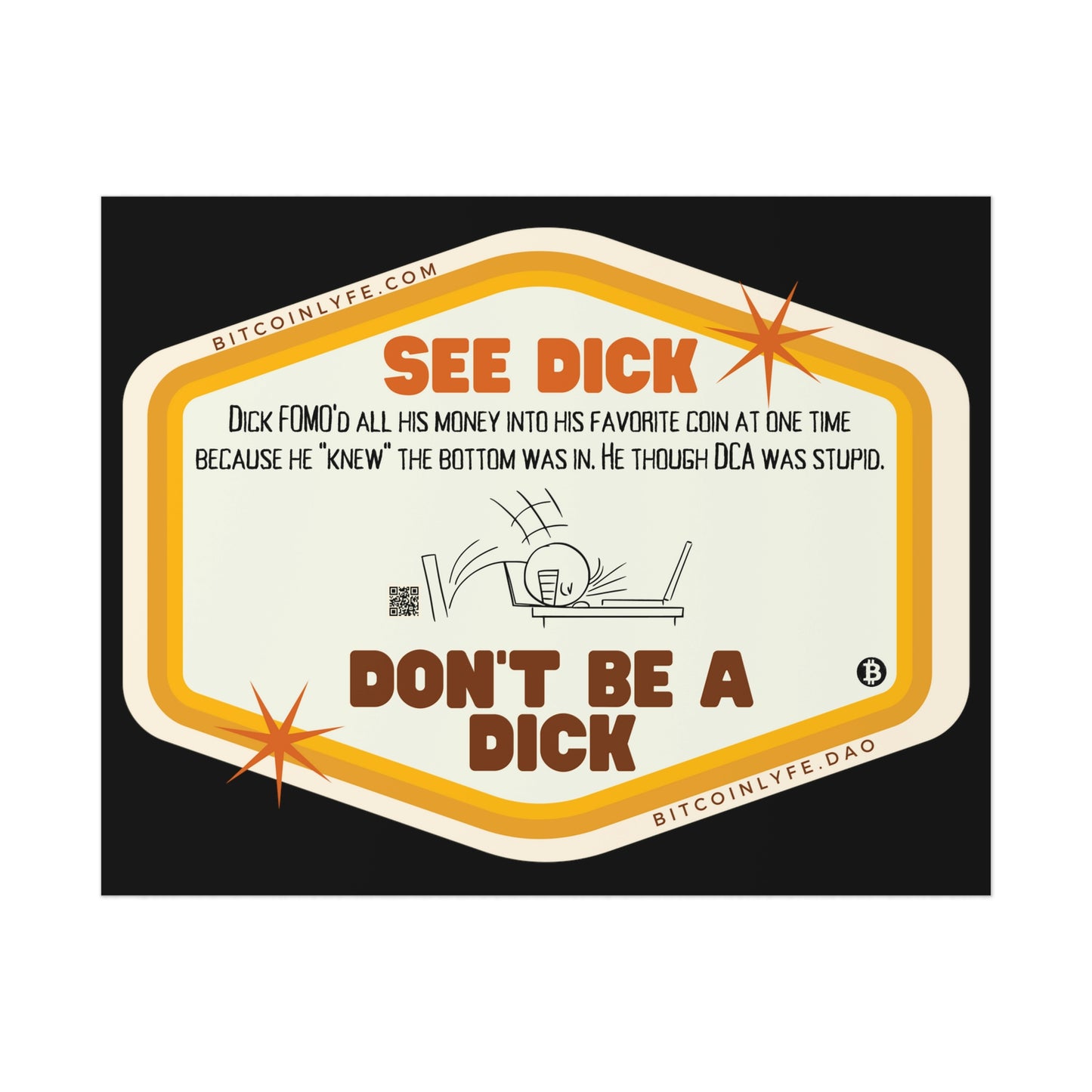 Crypto Dick Poster, FOMO