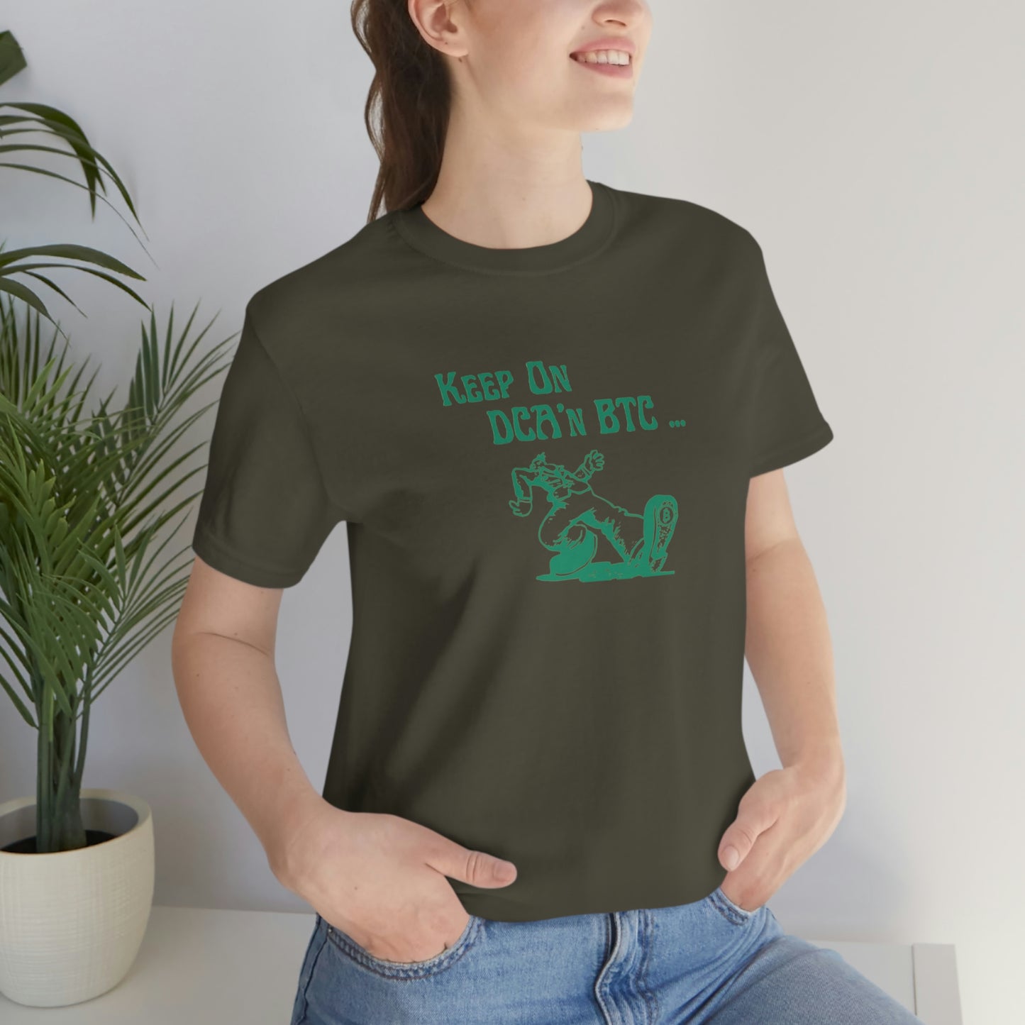 Keep On DCA'n BTC T-Shirt, Dark