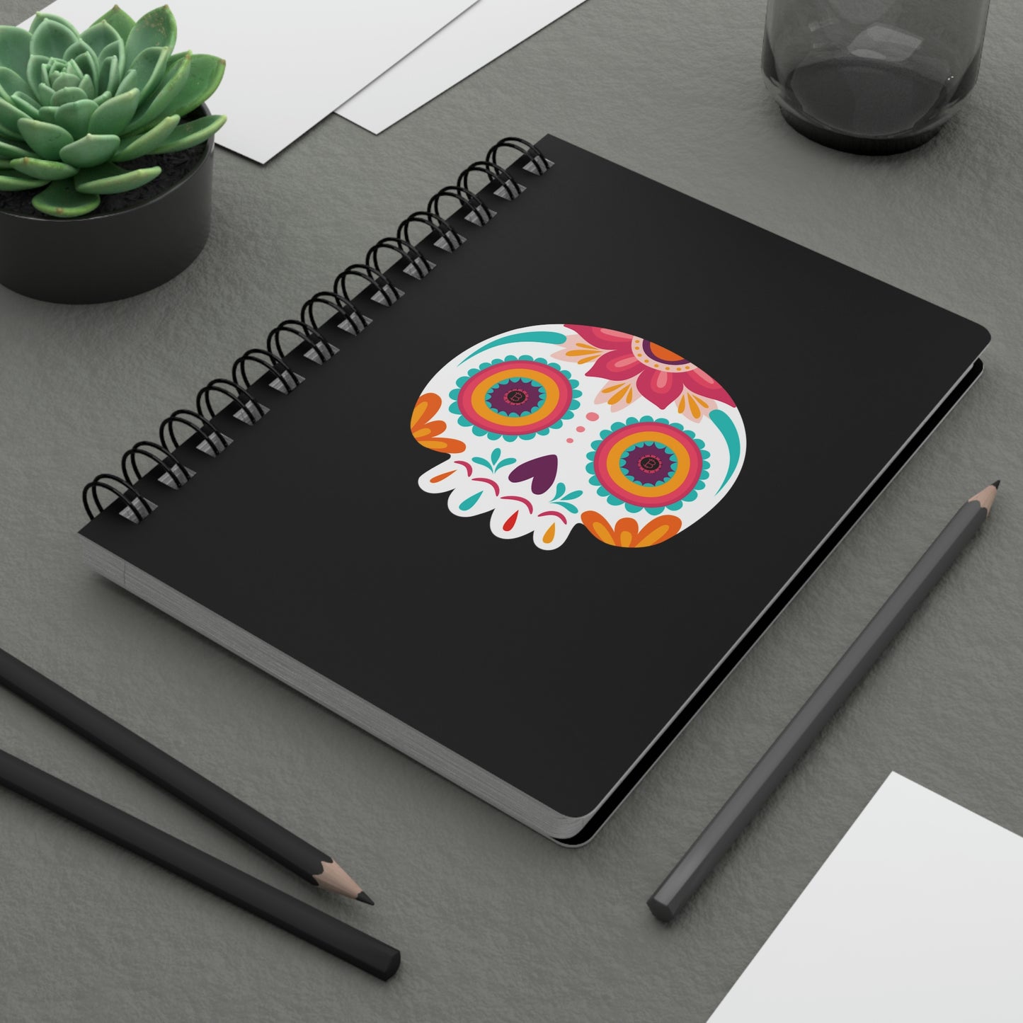 Día de los Muertos BTC Spiral Bound Journal, Dieciocho