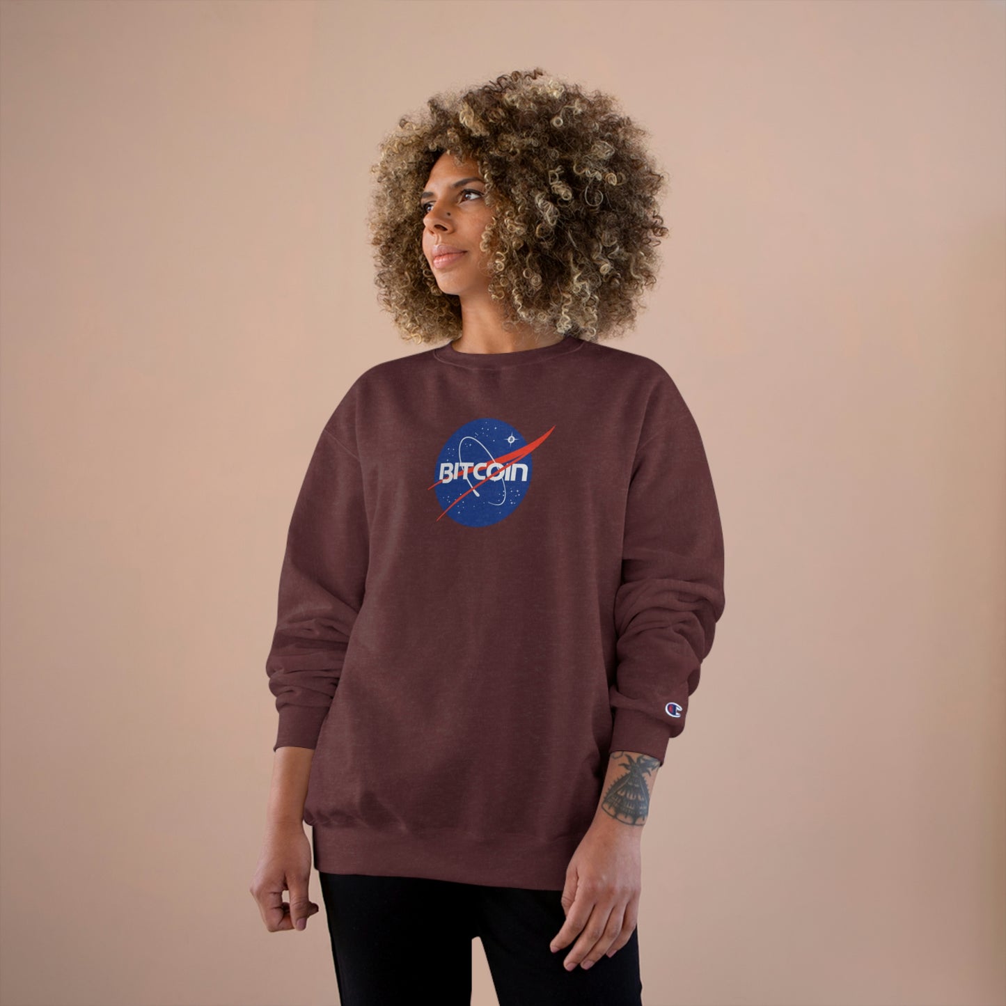 B in Space1 Champion Sweatshirt