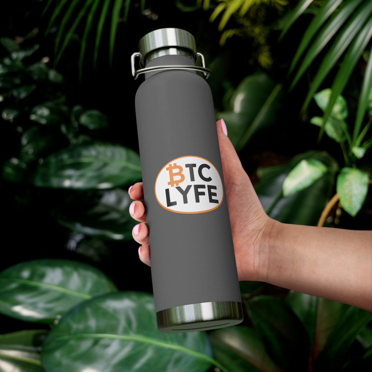 Bitcoin LYFE (Oval) 22oz Vacuum Insulated Bottle