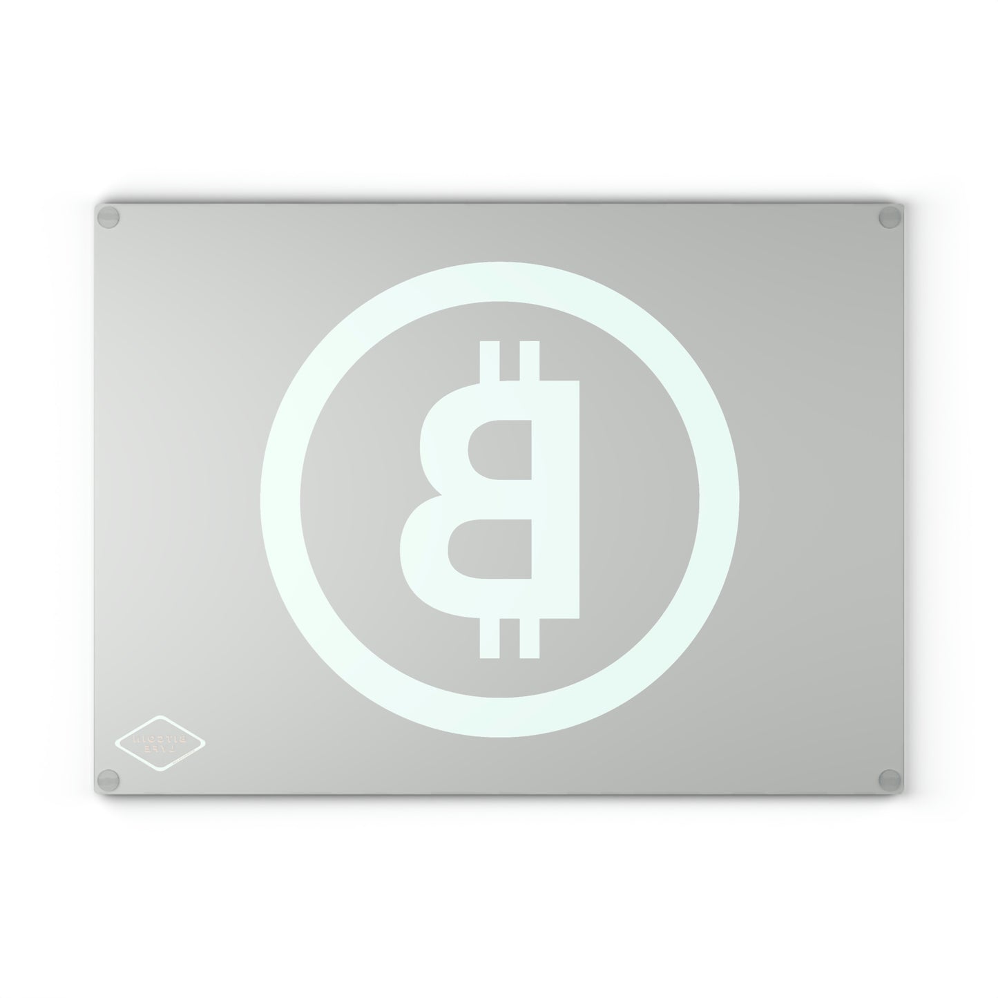 Bitcoin Glass Cutting Board, BTC4