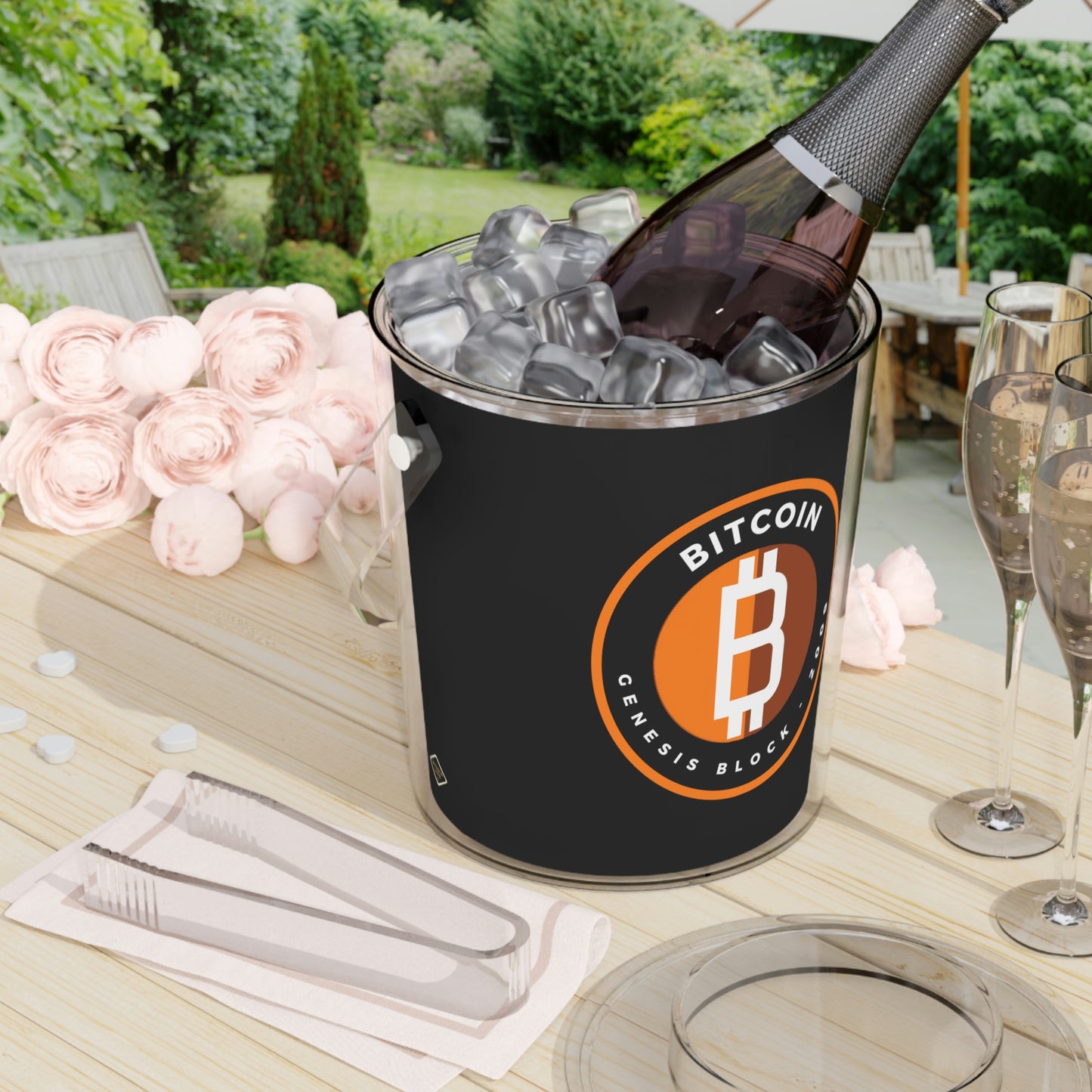 Genesis B Ice Bucket with Tongs