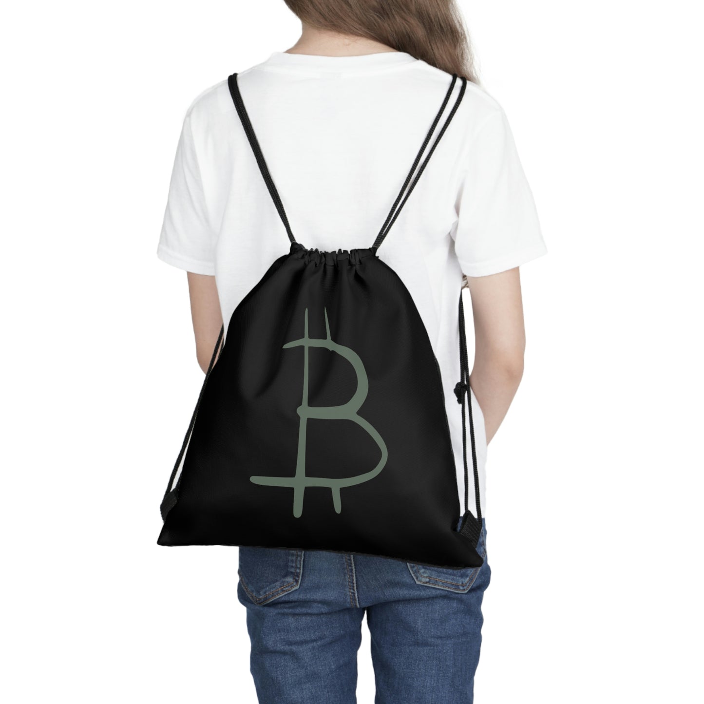 Bitcoin Outdoor Drawstring Bag, BTC8