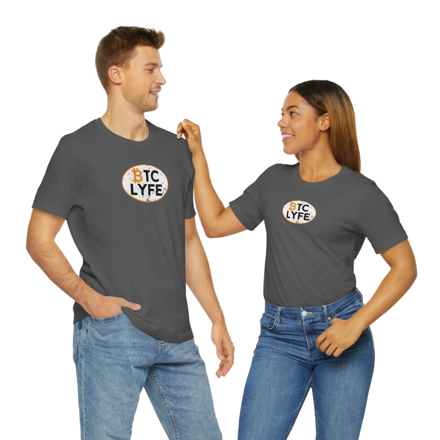 Bitcoin LYFE Oval T-Shirt