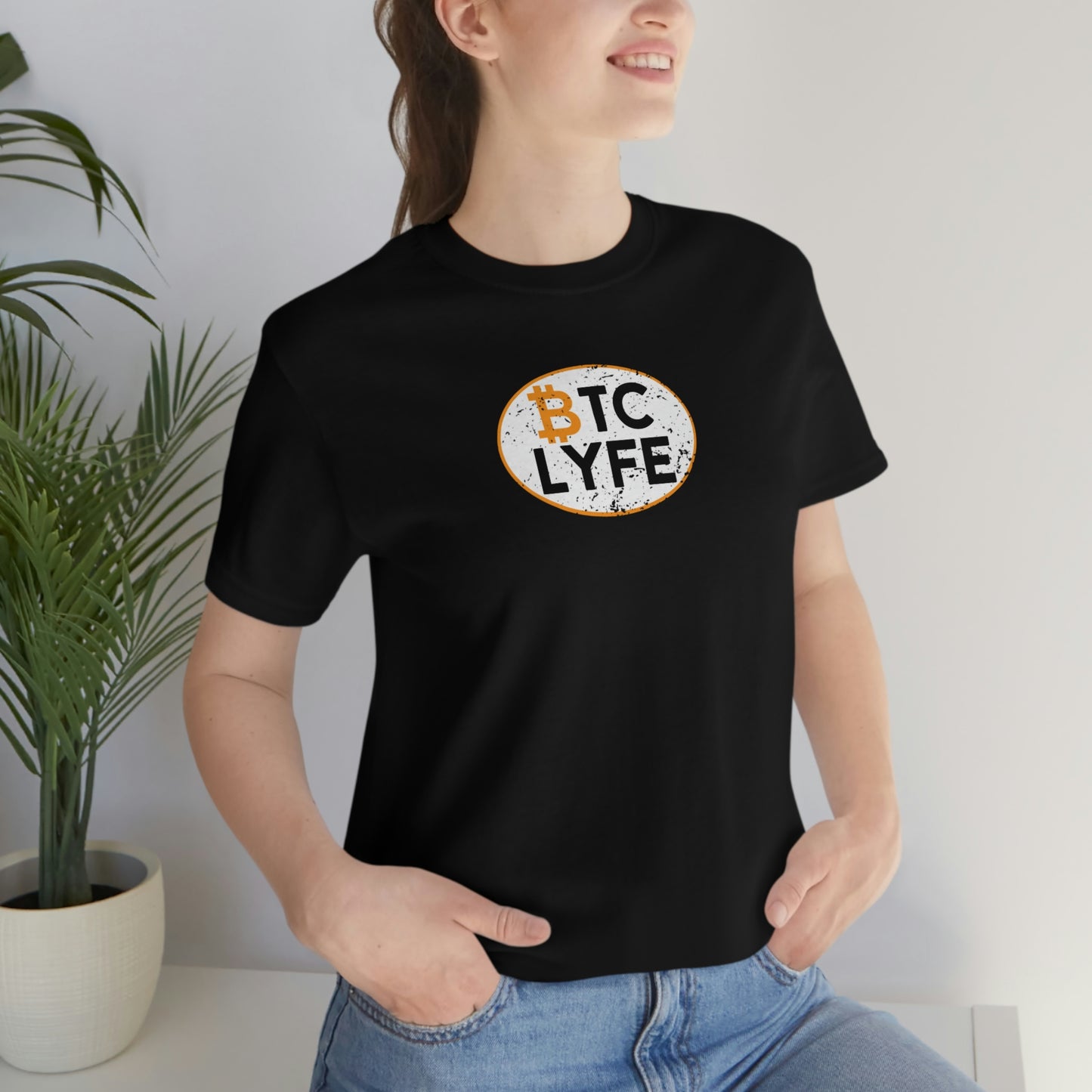 Bitcoin LYFE Oval T-Shirt