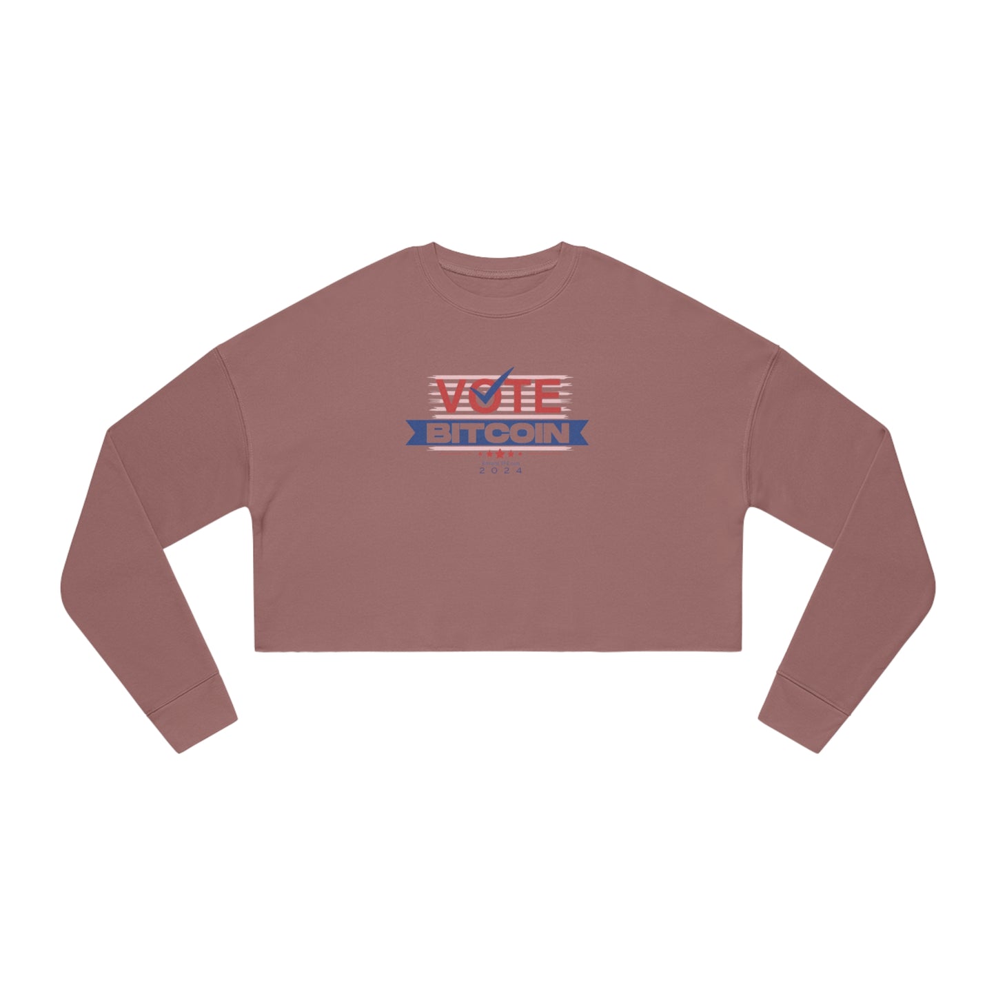 Vote Bitcoin Women's Cropped Sweatshirt