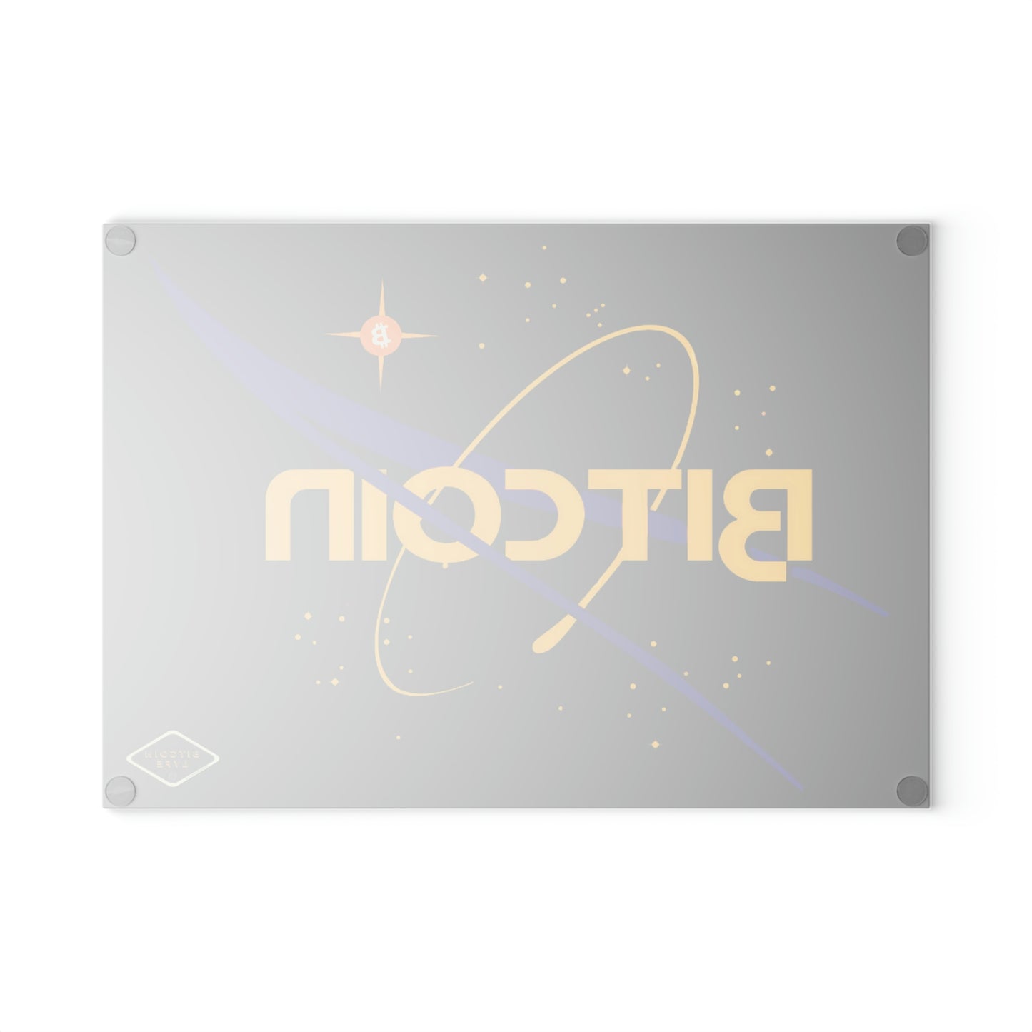B in Space2 Glass Cutting Board