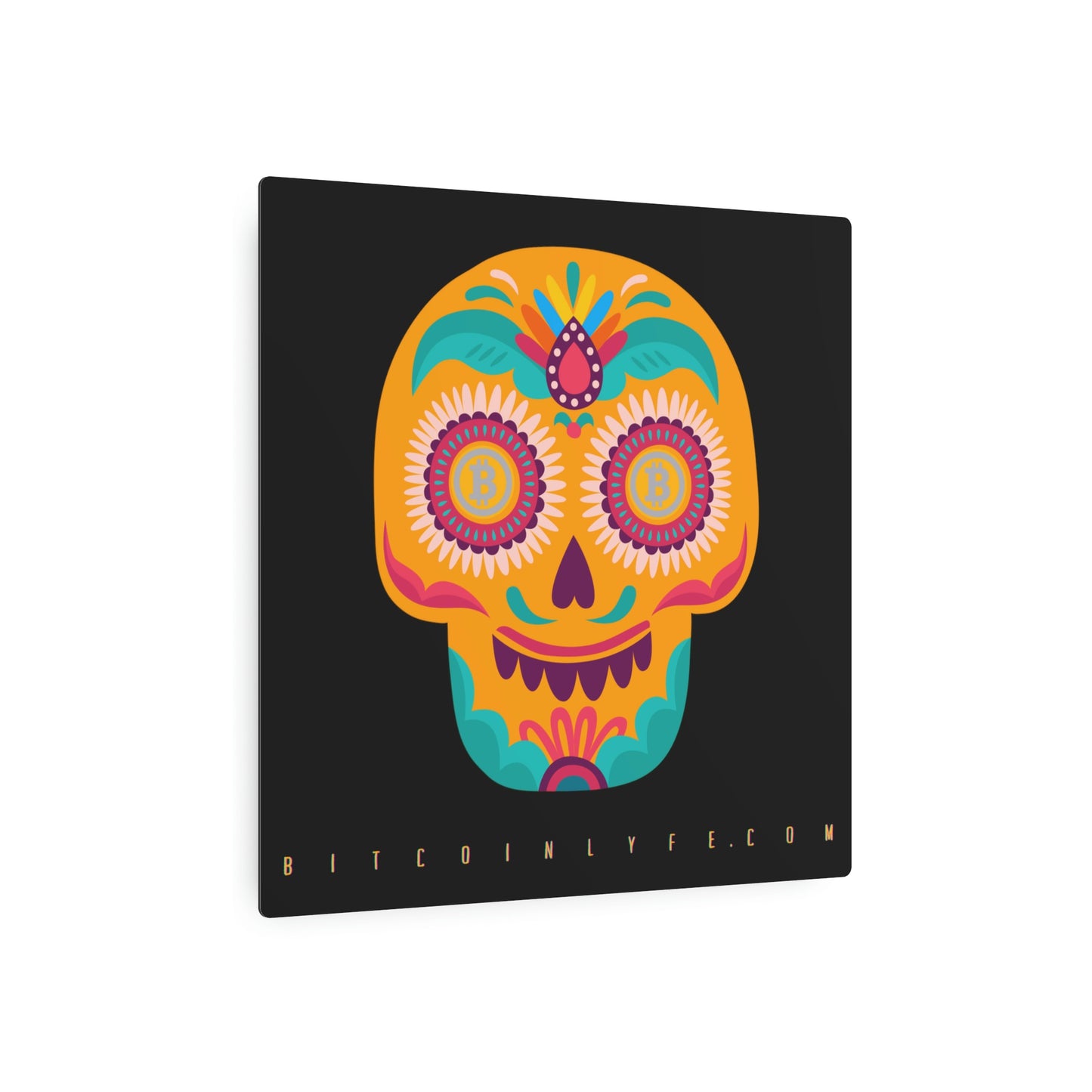 Día de los Muertos Metal Art Sign, Diecisiete