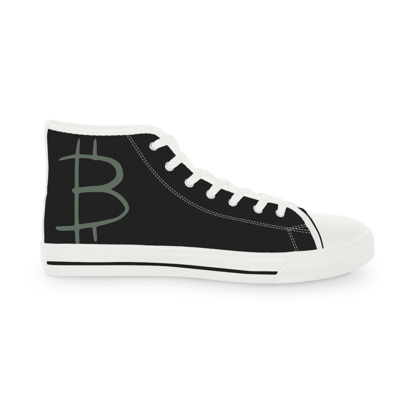 Bitcoin Men's High Top Sneakers, BTC8