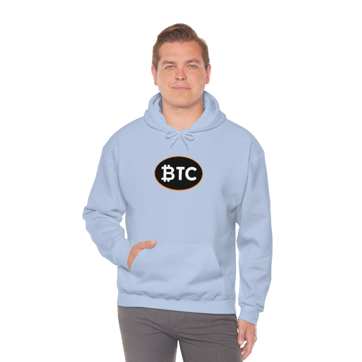 Bitcoin Oval #4 Hoodie, Blackout Version