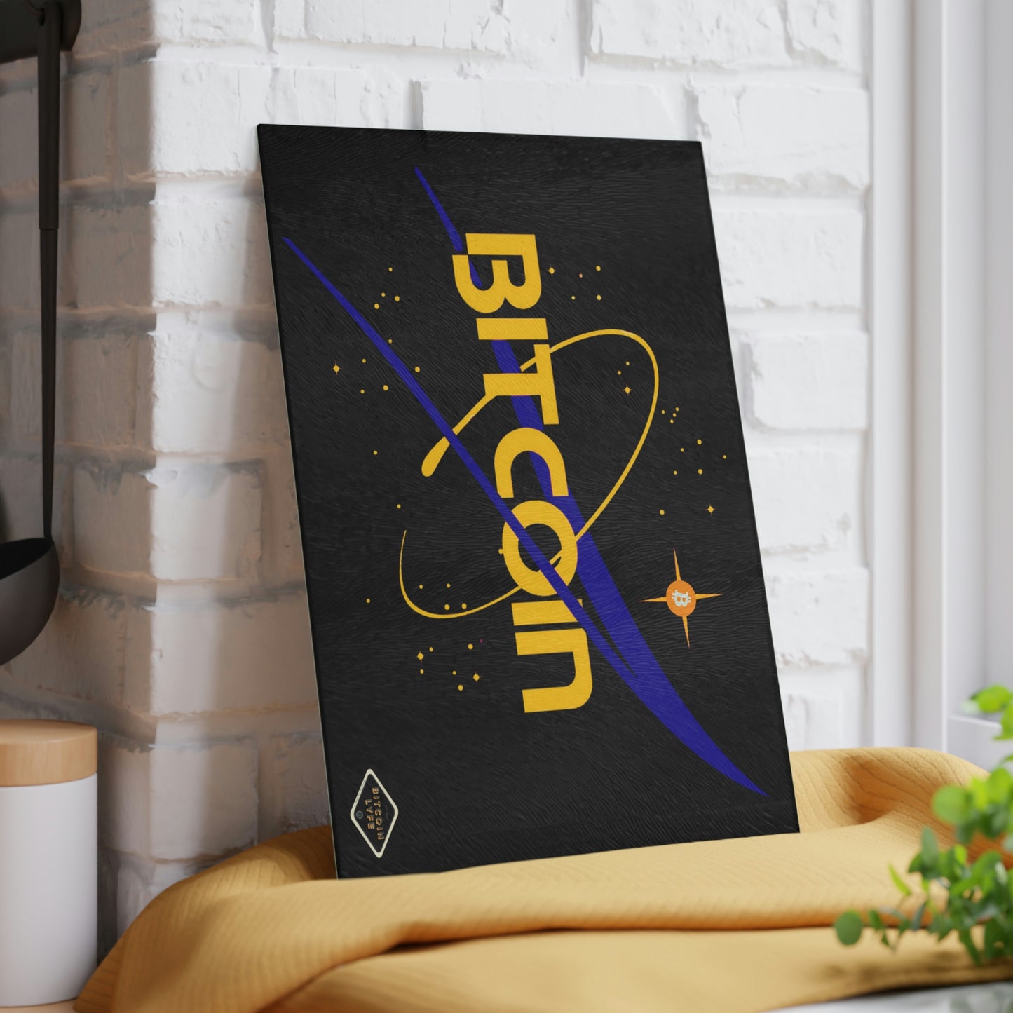 B in Space2 Glass Cutting Board