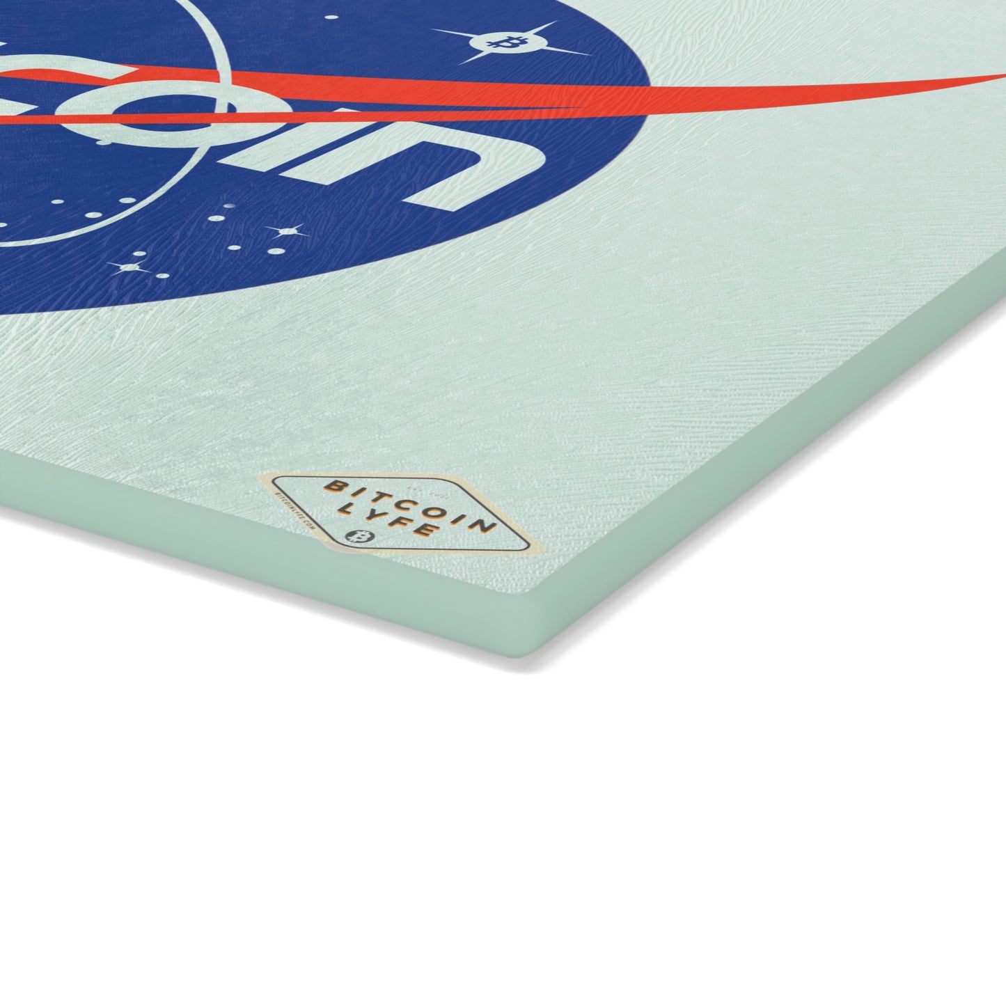 B in Space1 Glass Cutting Board