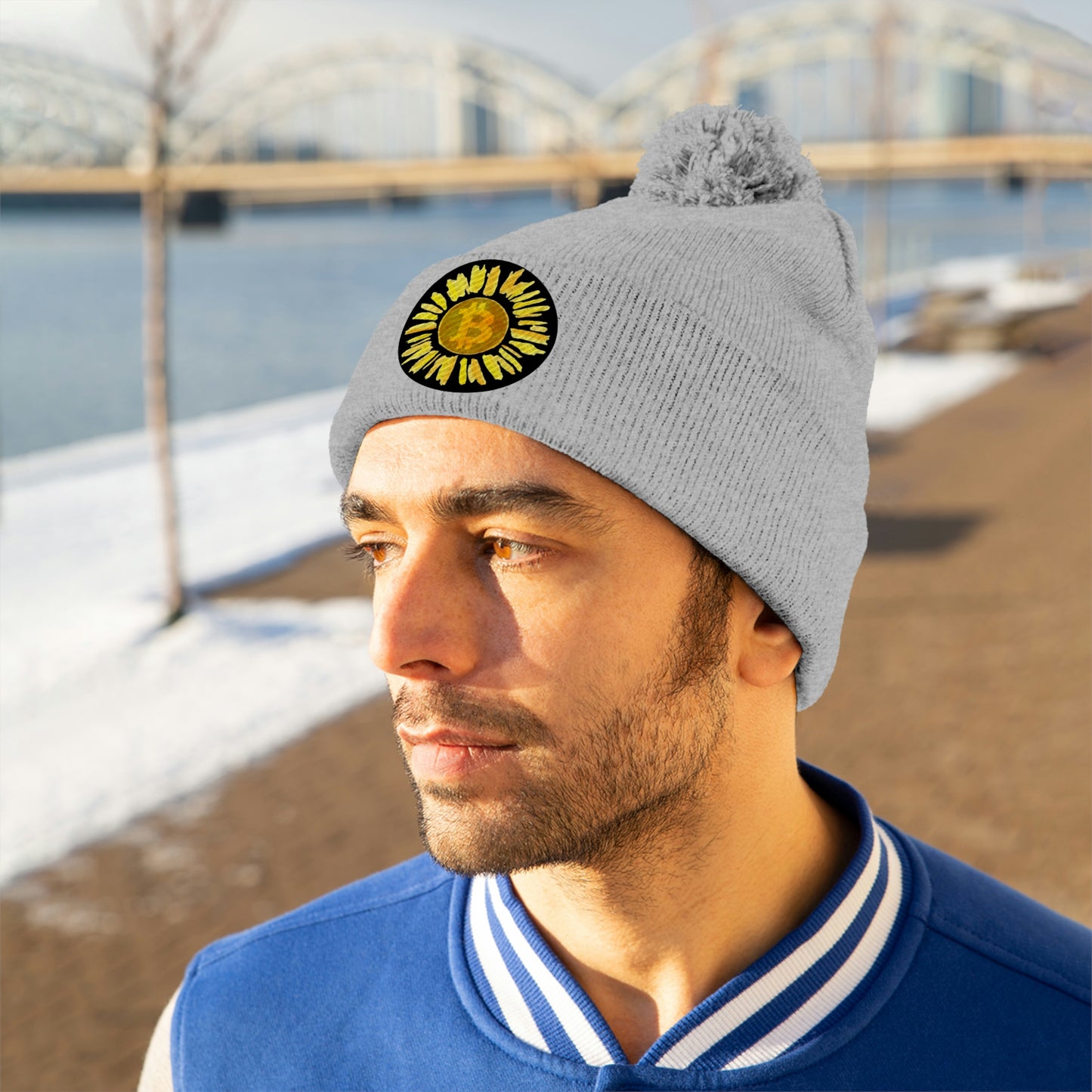 bTC sUN Eight Pom Pom Beanie