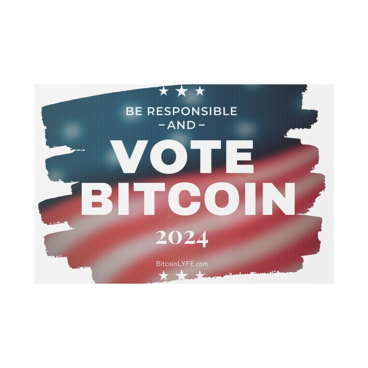 Vote - Responsibility Plastic Yard Sign