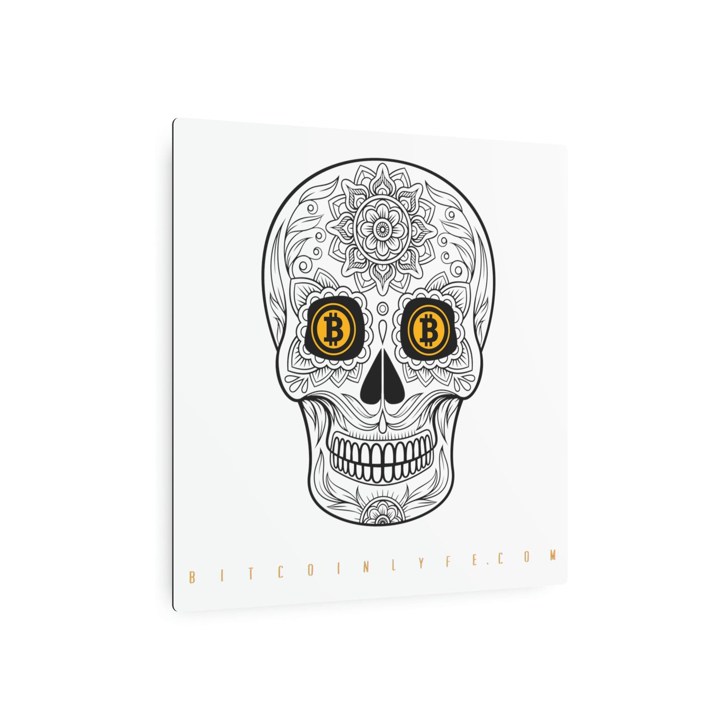Día de los Muertos Metal Art Sign, Siete