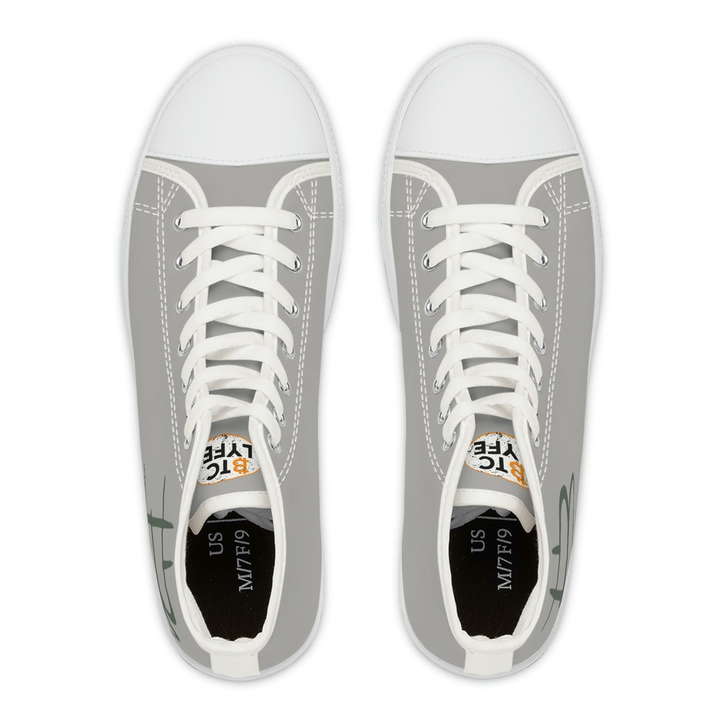Bitcoin Women's High Top Sneakers, BTC8