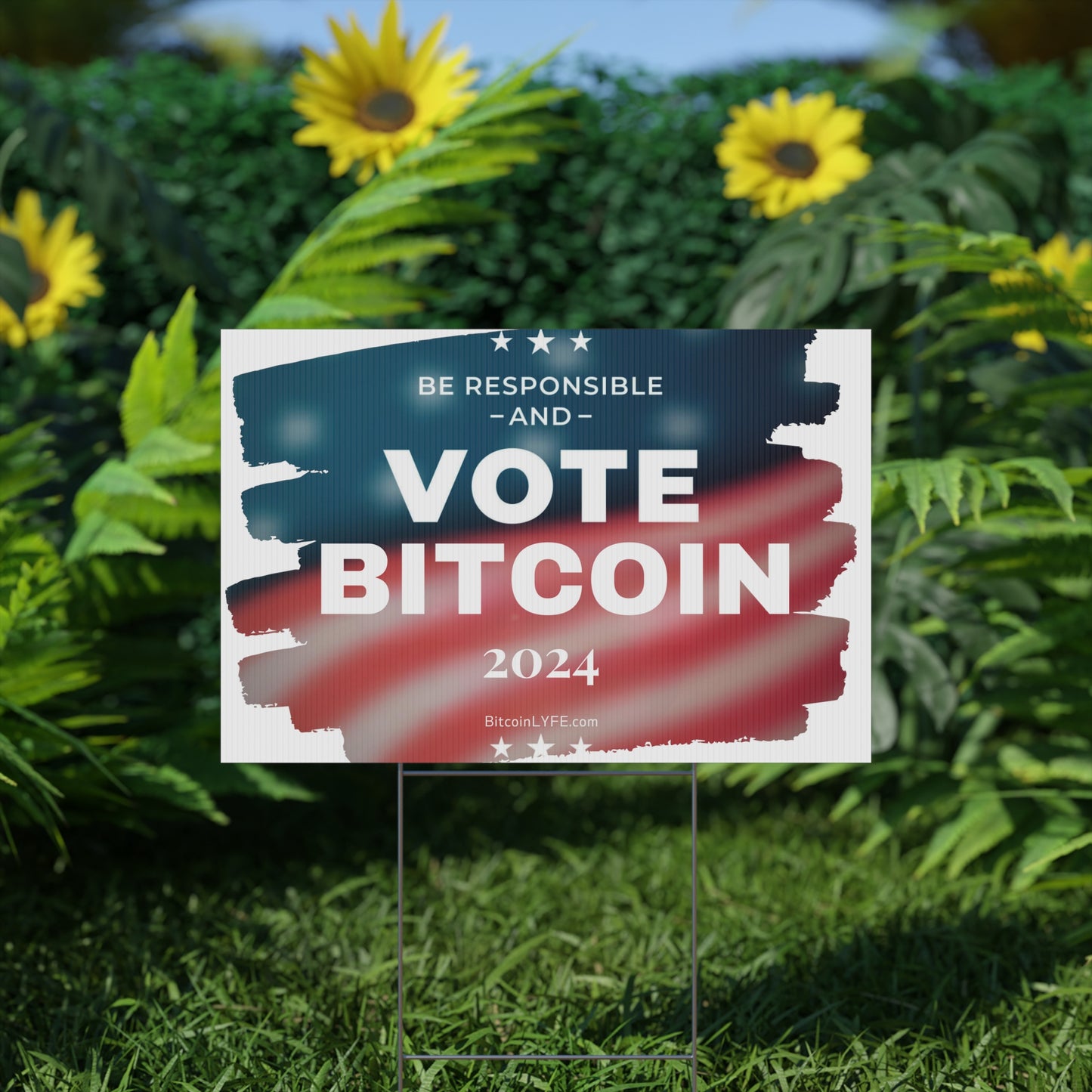 Vote - Responsibility Plastic Yard Sign