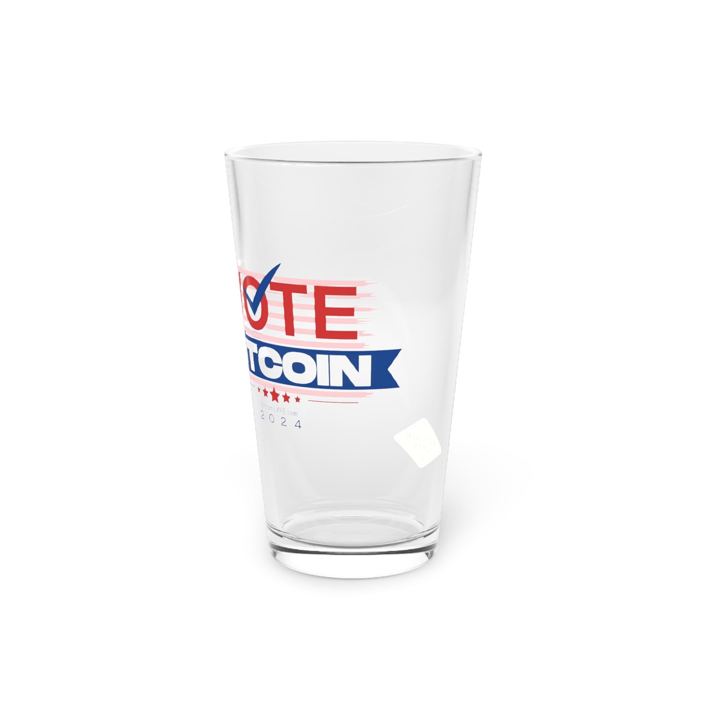 Vote Bitcoin Pint Glass