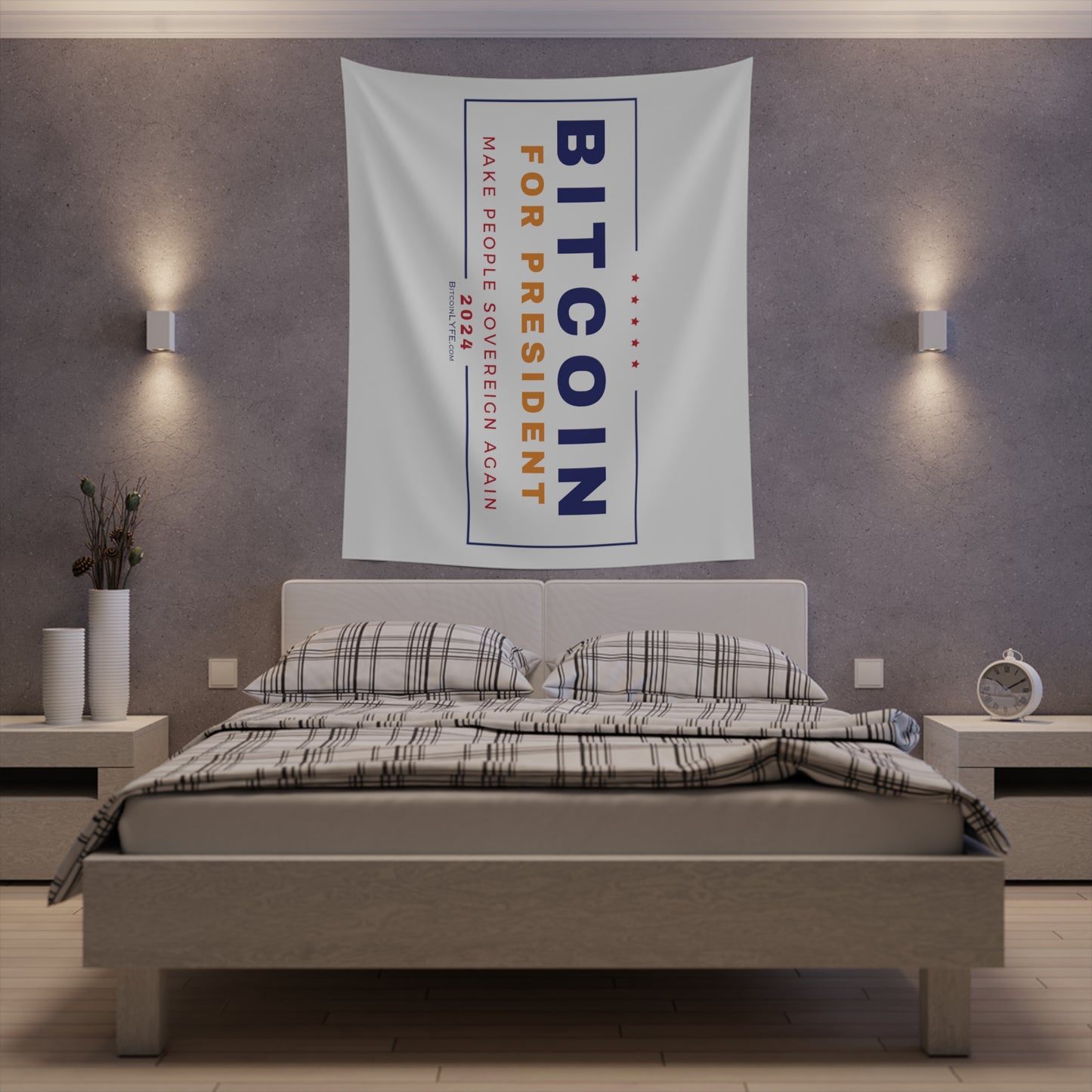 Vote - Bit...Sovereignty Printed Wall Tapestry