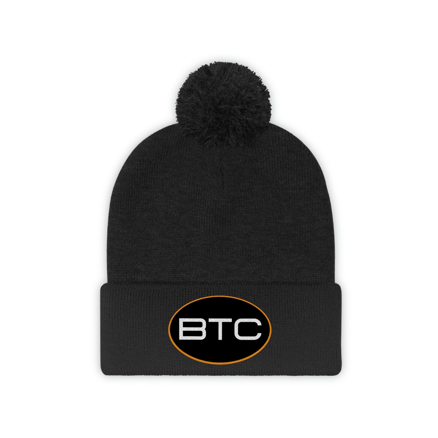 BTC Oval #1 Pom Pom Beanie