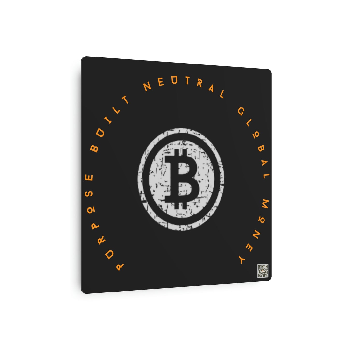 Bitcoin LYFE Global Money Metal Art Sign