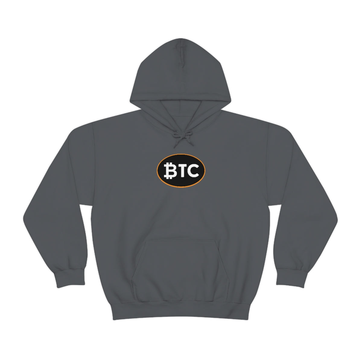 Bitcoin Oval #4 Hoodie, Blackout Version