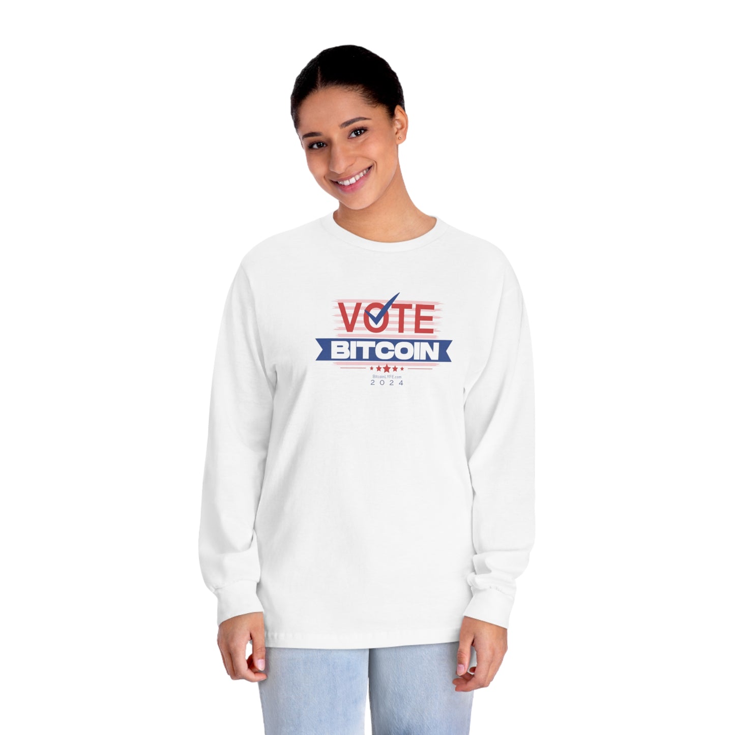 Vote Bitcoin Long Sleeve T-Shirt