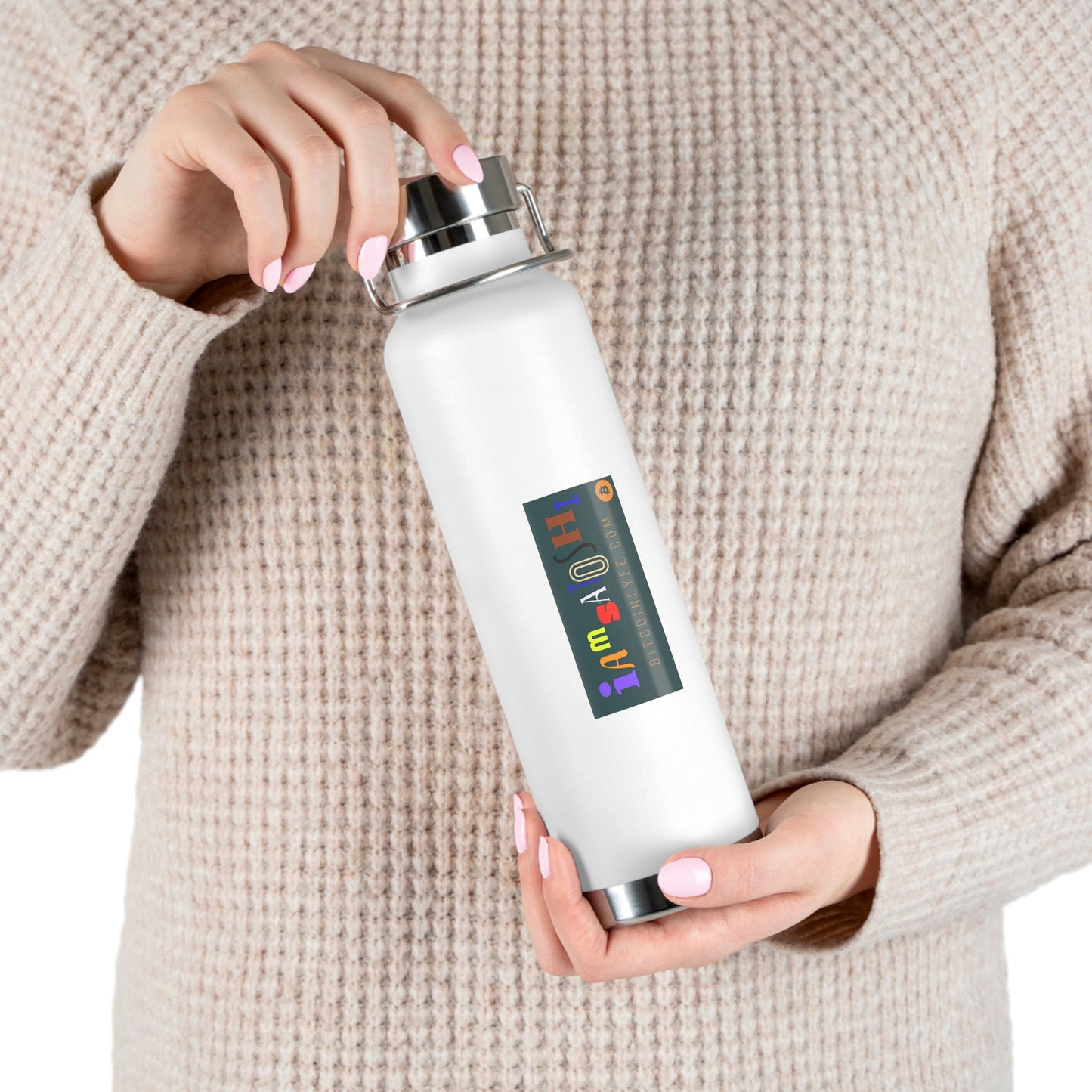 I Am Satoshi 22oz Vacuum Insulated Bottle - Three