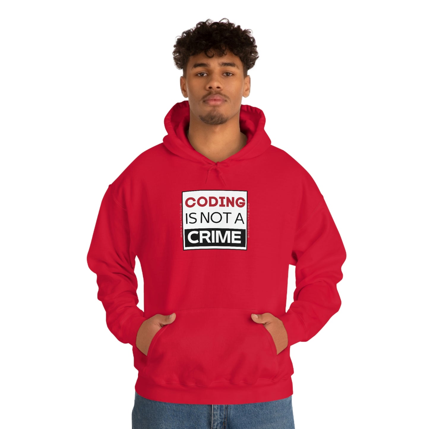 Coding is Not a Crime Hooded Sweatshirt