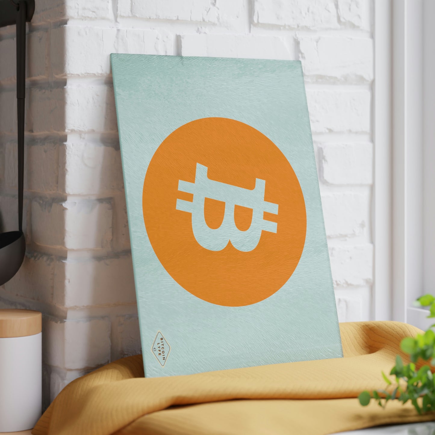 Bitcoin Glass Cutting Board, BTC2