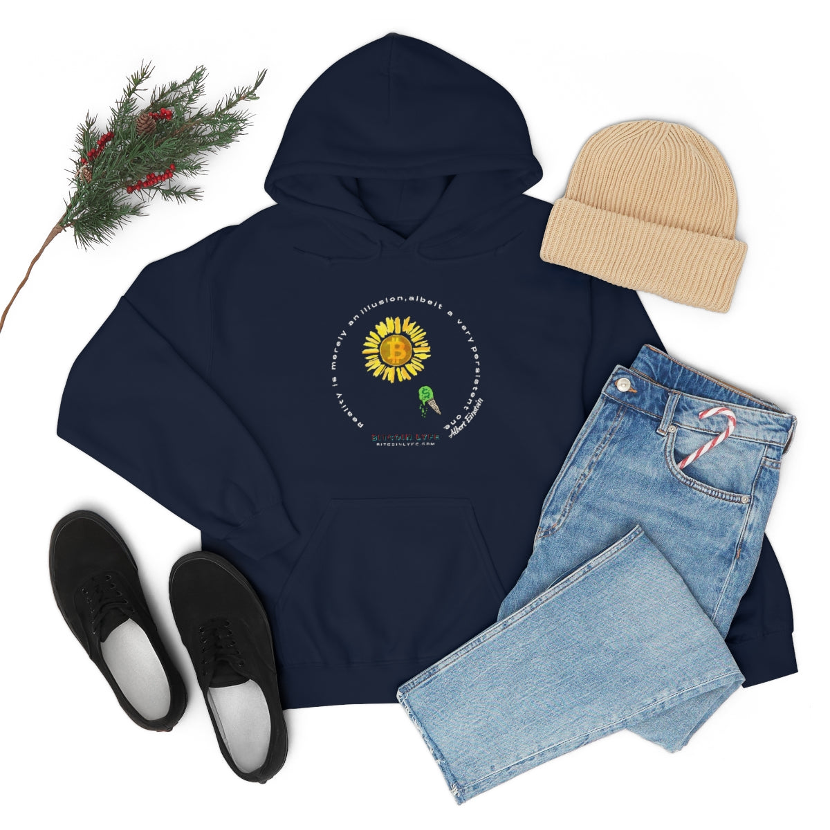 Reality Orange Pill Hooded Sweatshirt