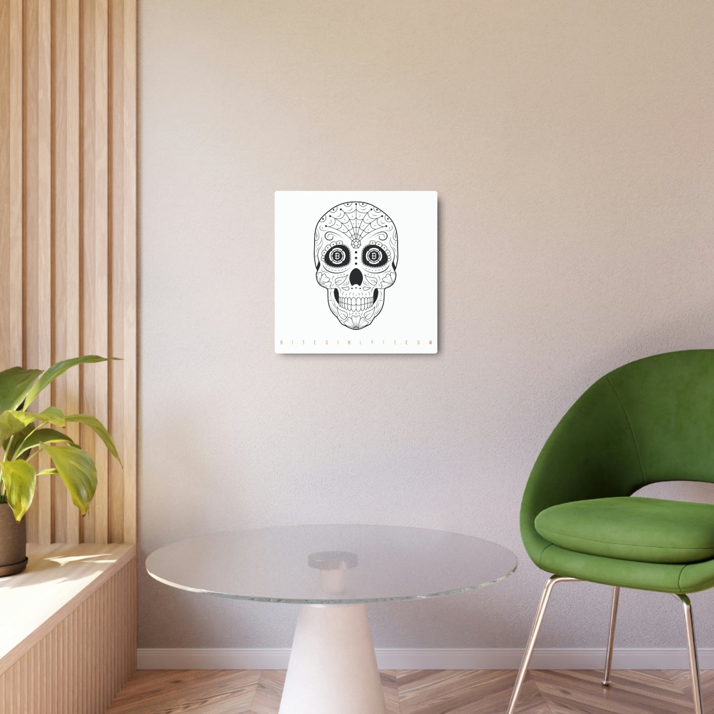 Día de los Muertos Metal Art Sign, Cinco