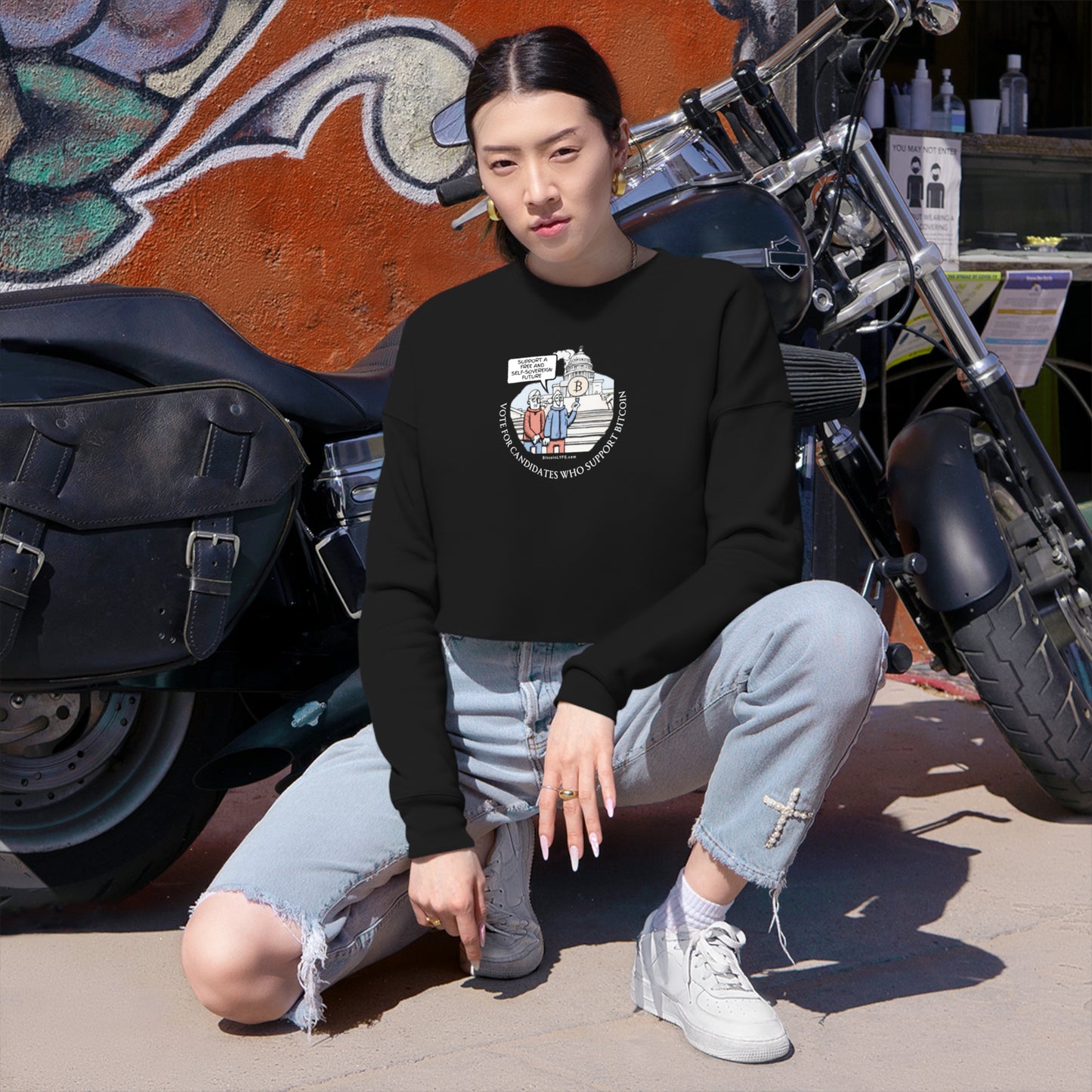Vote - Candidates Women's Cropped Sweatshirt