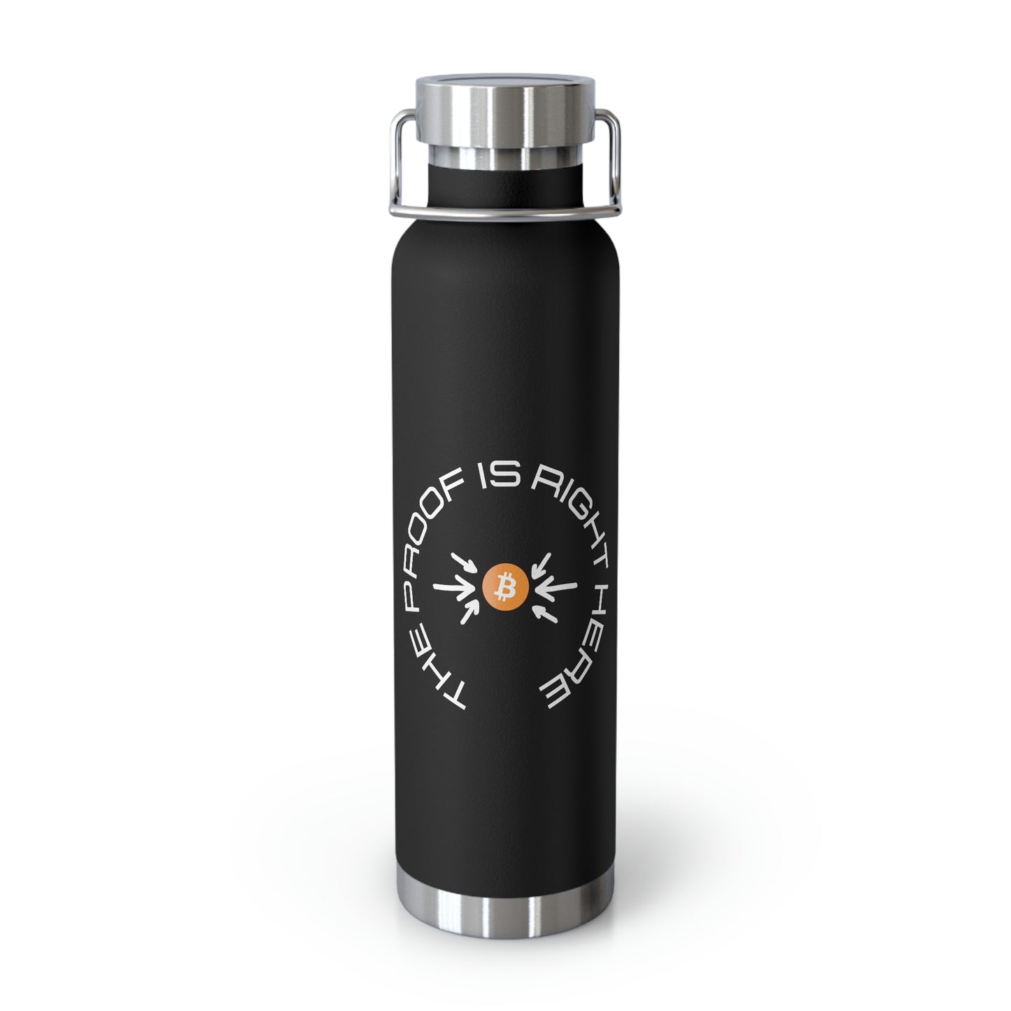 BTC Proof Right Here 22oz Vacuum Insulated Bottle #5