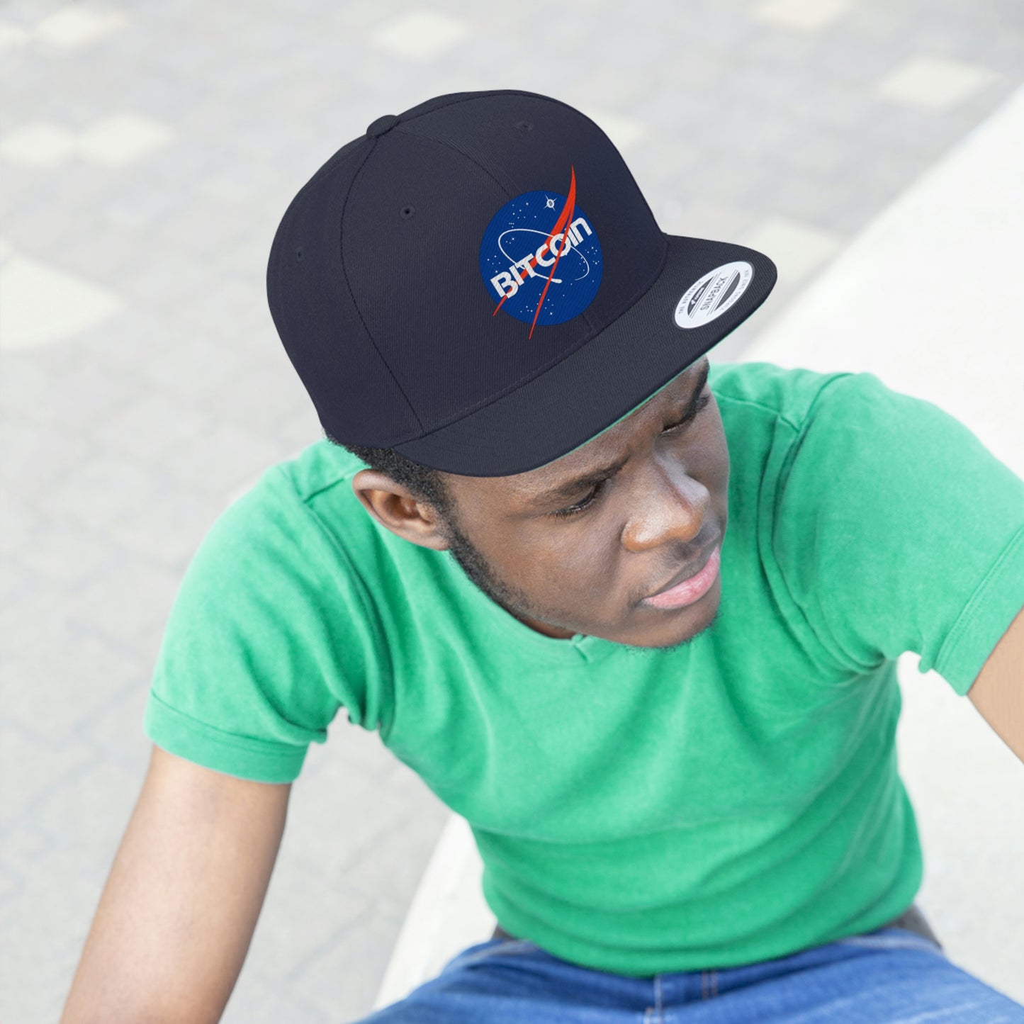 B in Space1 Flat Bill Hat, Four Colors