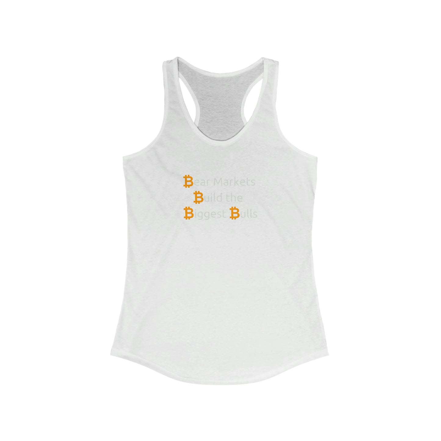 Bitcoin LYFE Bear Market Bulls Racerback Tank