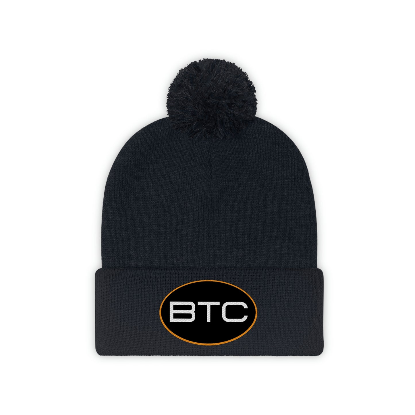 BTC Oval #1 Pom Pom Beanie