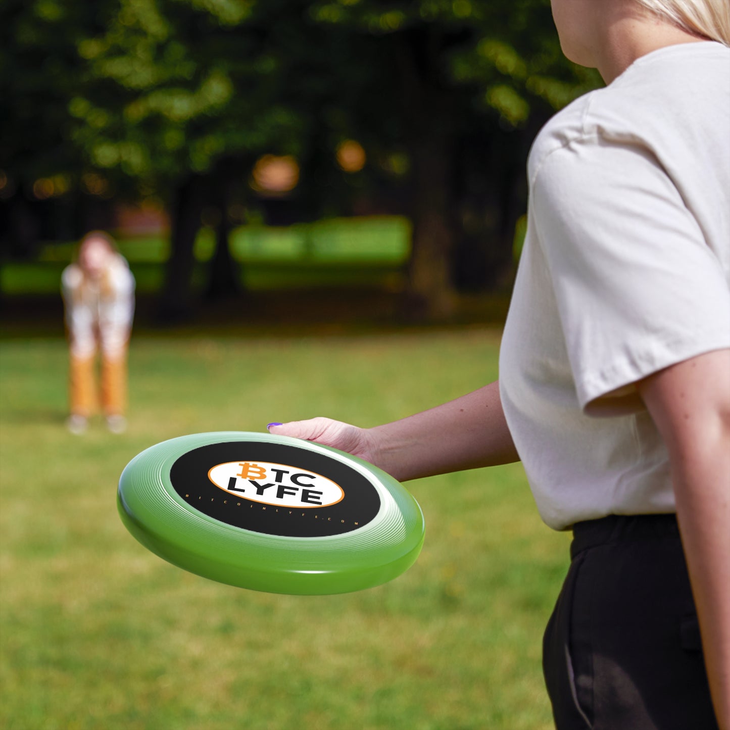 Bitcoin LYFE (Oval) Wham-O Frisbee
