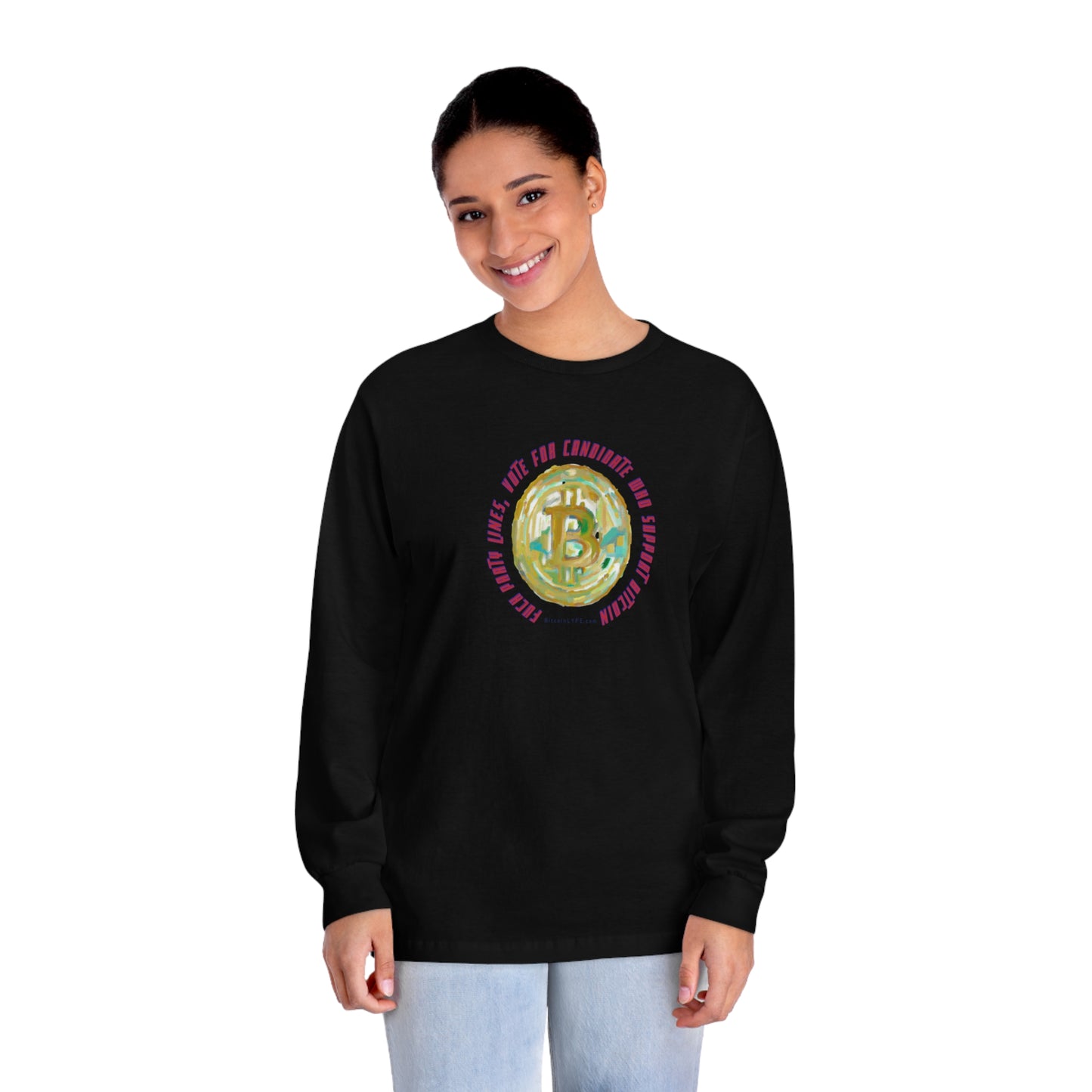 Vote - F*ck Party Lines Long Sleeve T-Shirt
